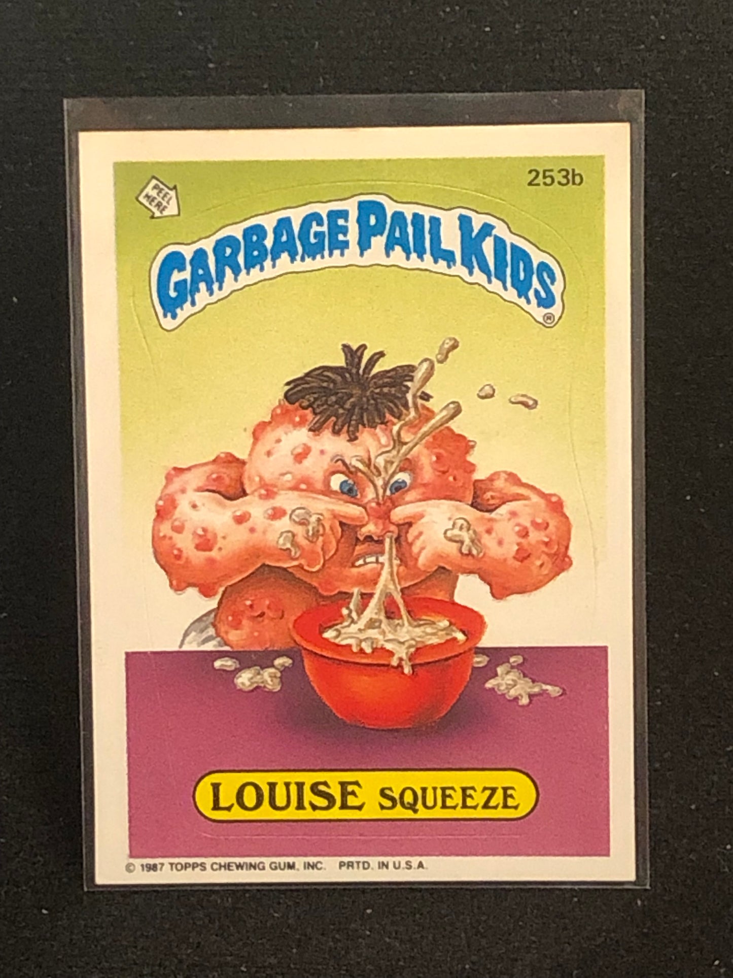 Garbage Pail Kids Original Series 7 (os7) 253b Louise Squeeze