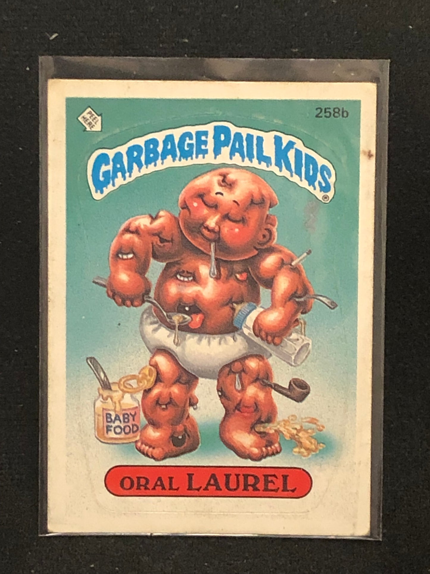 Garbage Pail Kids Original Series 7 (os7) 258b Oral Laurel