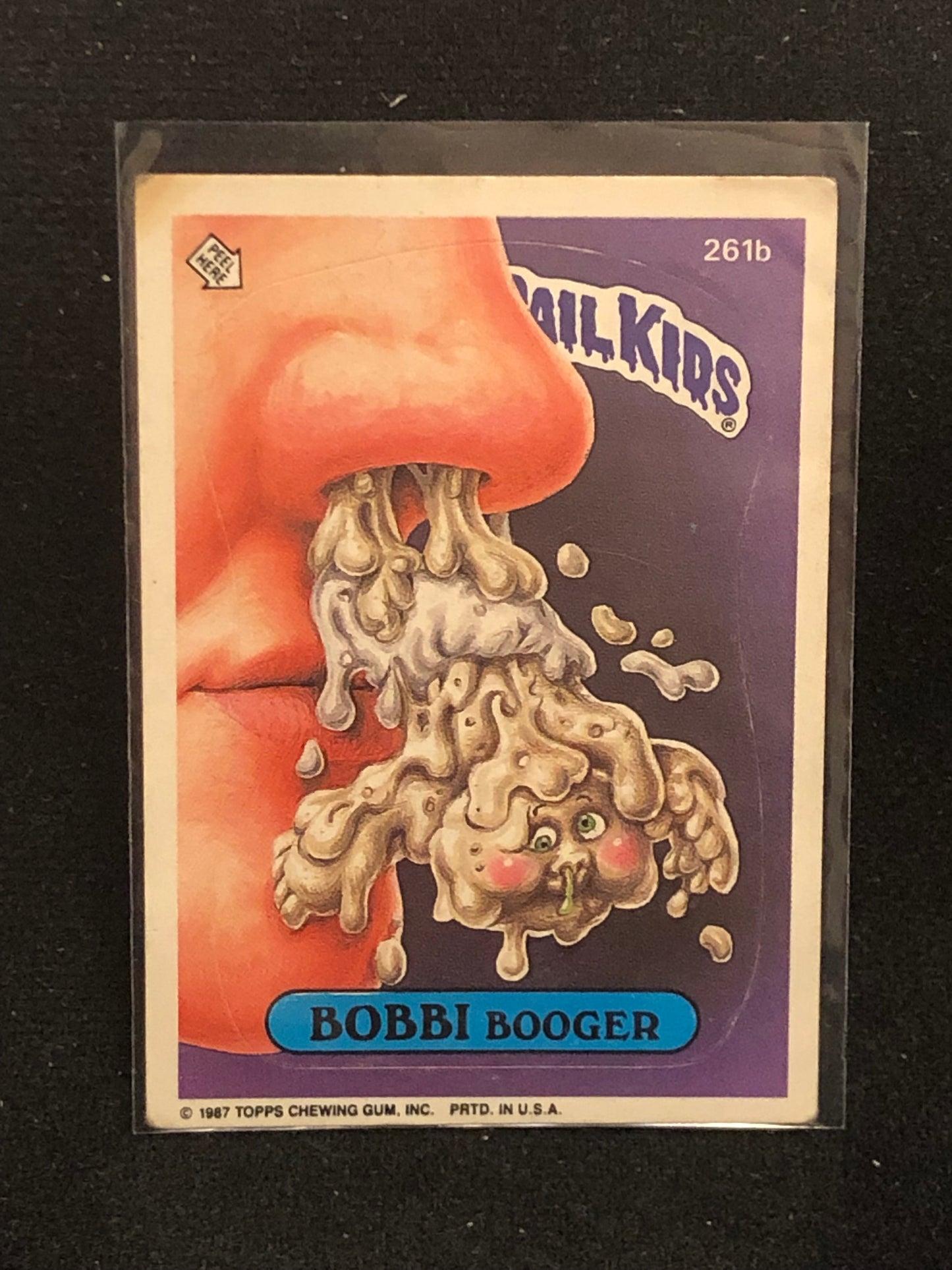 Garbage Pail Kids Original Series 7 (os7) 261b Bobbi Booger