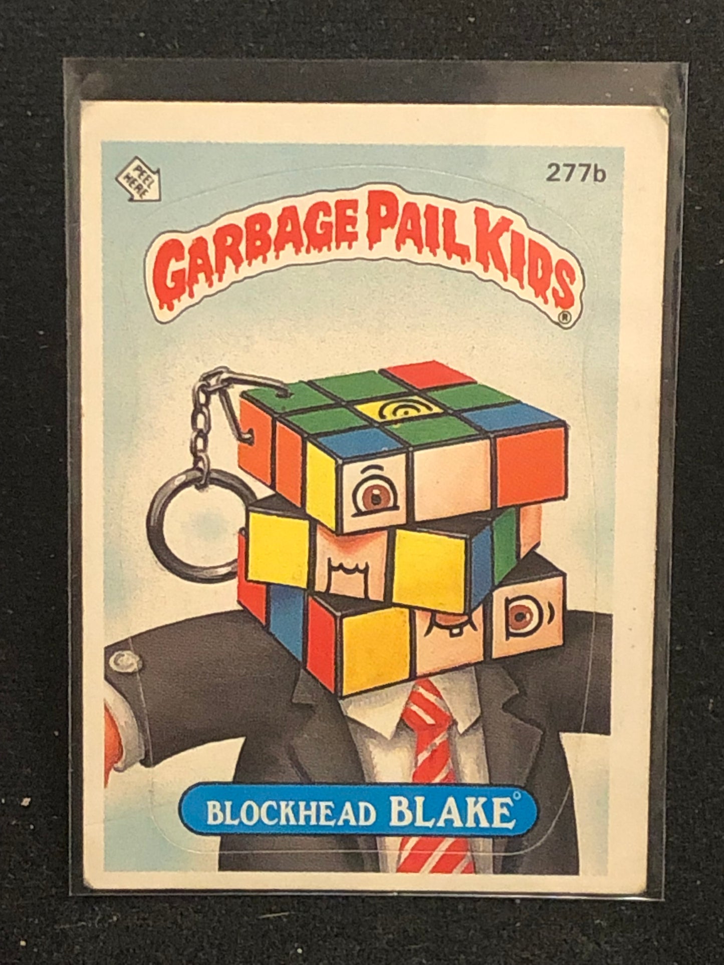 Garbage Pail Kids Original Series 7 (os7) 277b Blockhead Blake