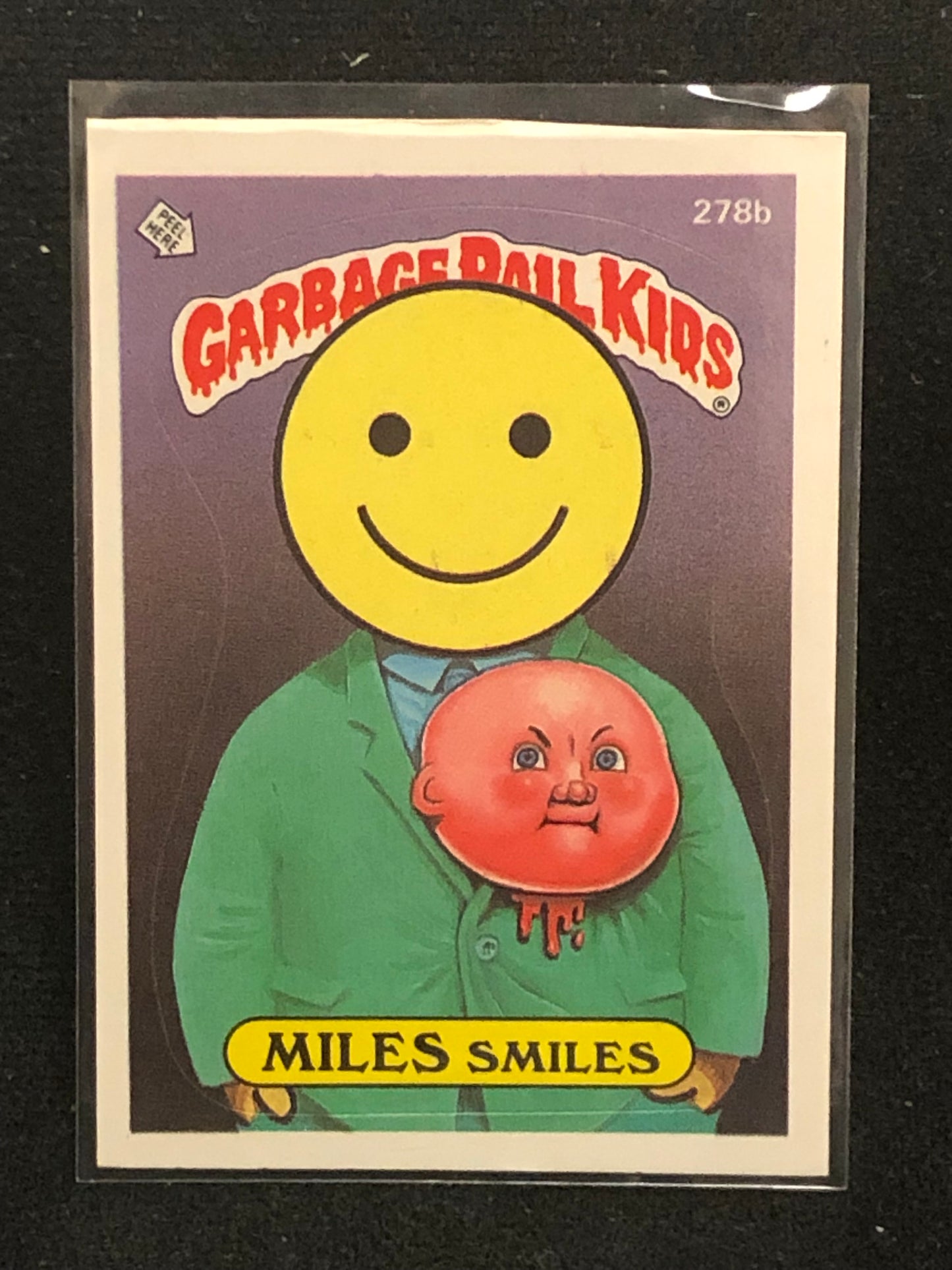 Garbage Pail Kids Original Series 7 (os7) 278b Miles Smiles