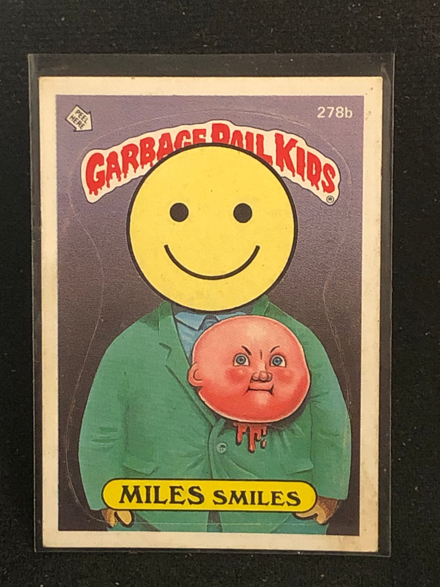 Garbage Pail Kids Original Series 7 (os7) 278b Miles Smiles