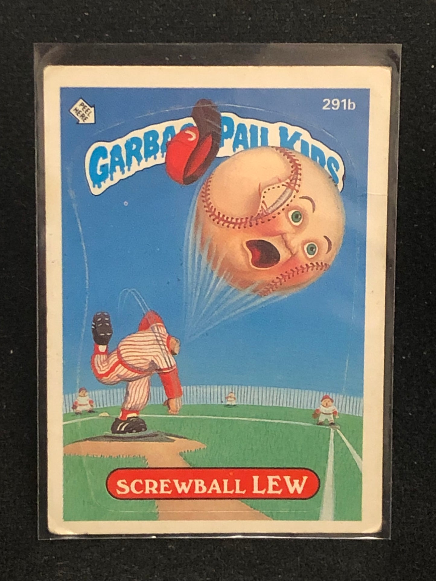 Garbage Pail Kids Original Series 7 (os7) 291b Screwball Lew