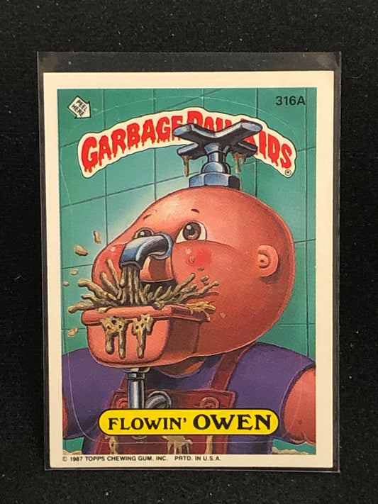 Garbage Pail Kids Original Series 8 (os8) 316a Flowin Owen