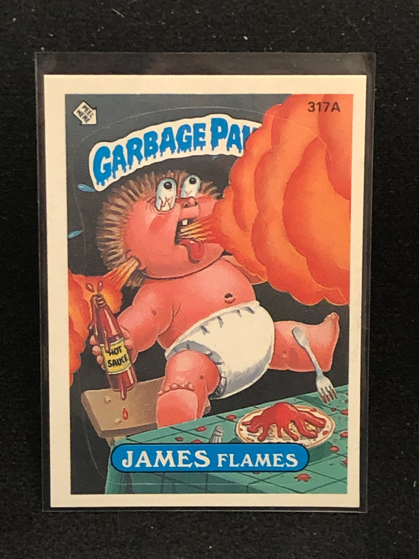 Garbage Pail Kids Original Series 8 (os8) 317a James Flames