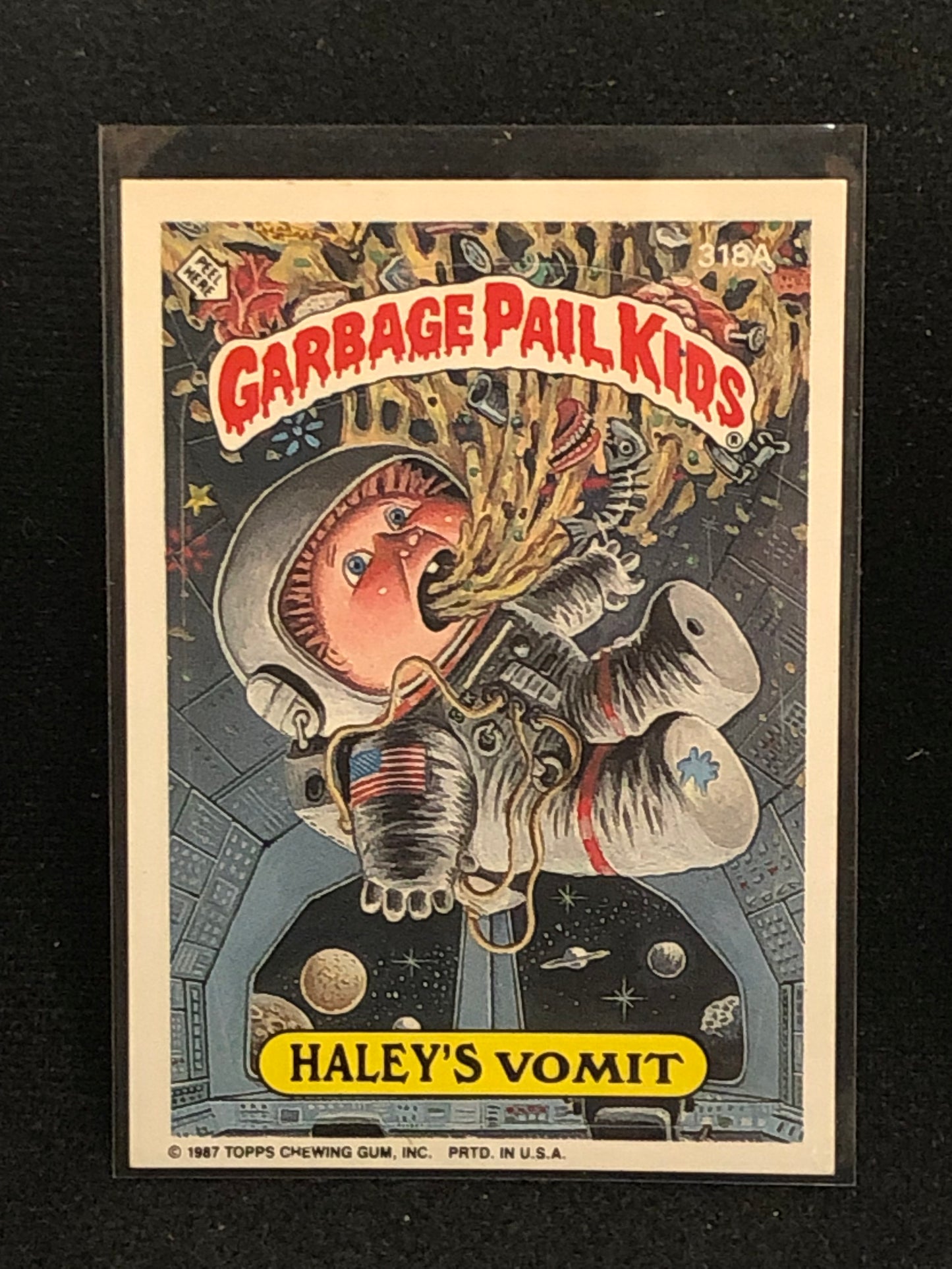 Garbage Pail Kids Original Series 8 (os8) 318a Haley's Vomit