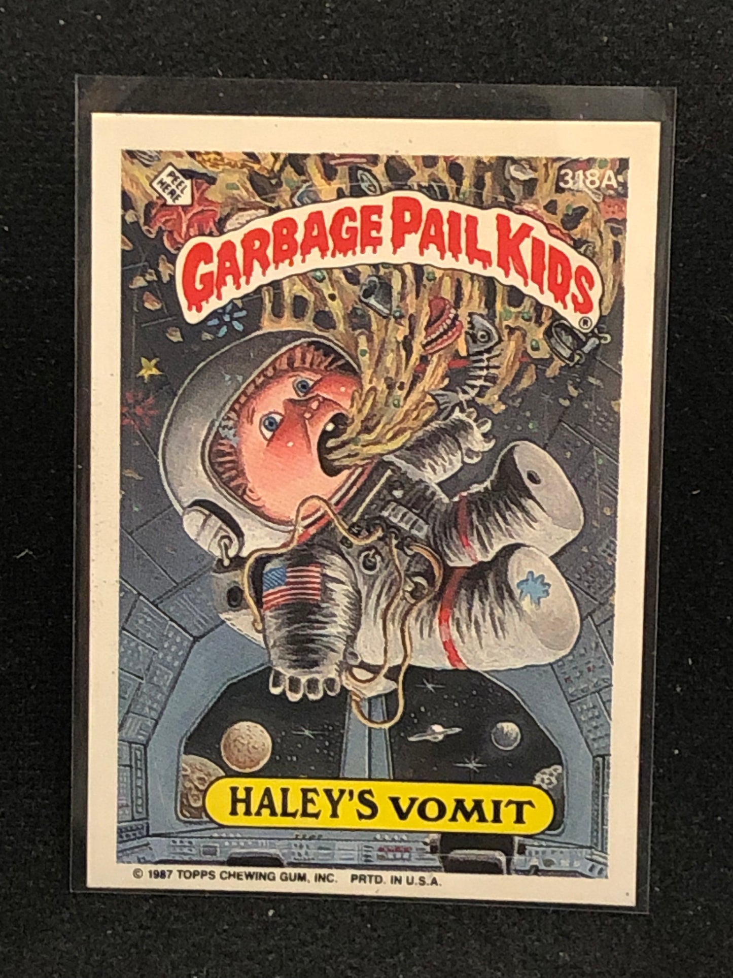 Garbage Pail Kids Original Series 8 (os8) 318a Haley's Vomit