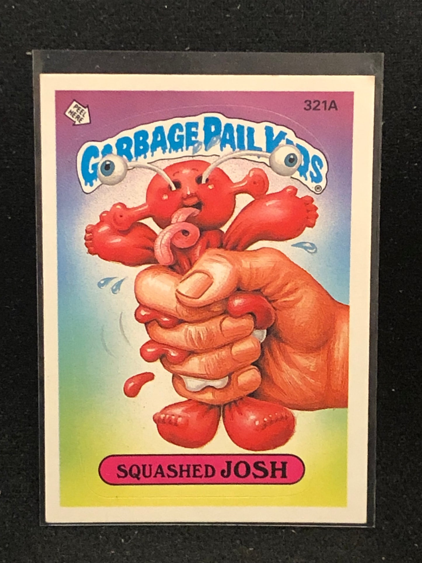 Garbage Pail Kids Original Series 8 (os8) 321a Squashed Josh