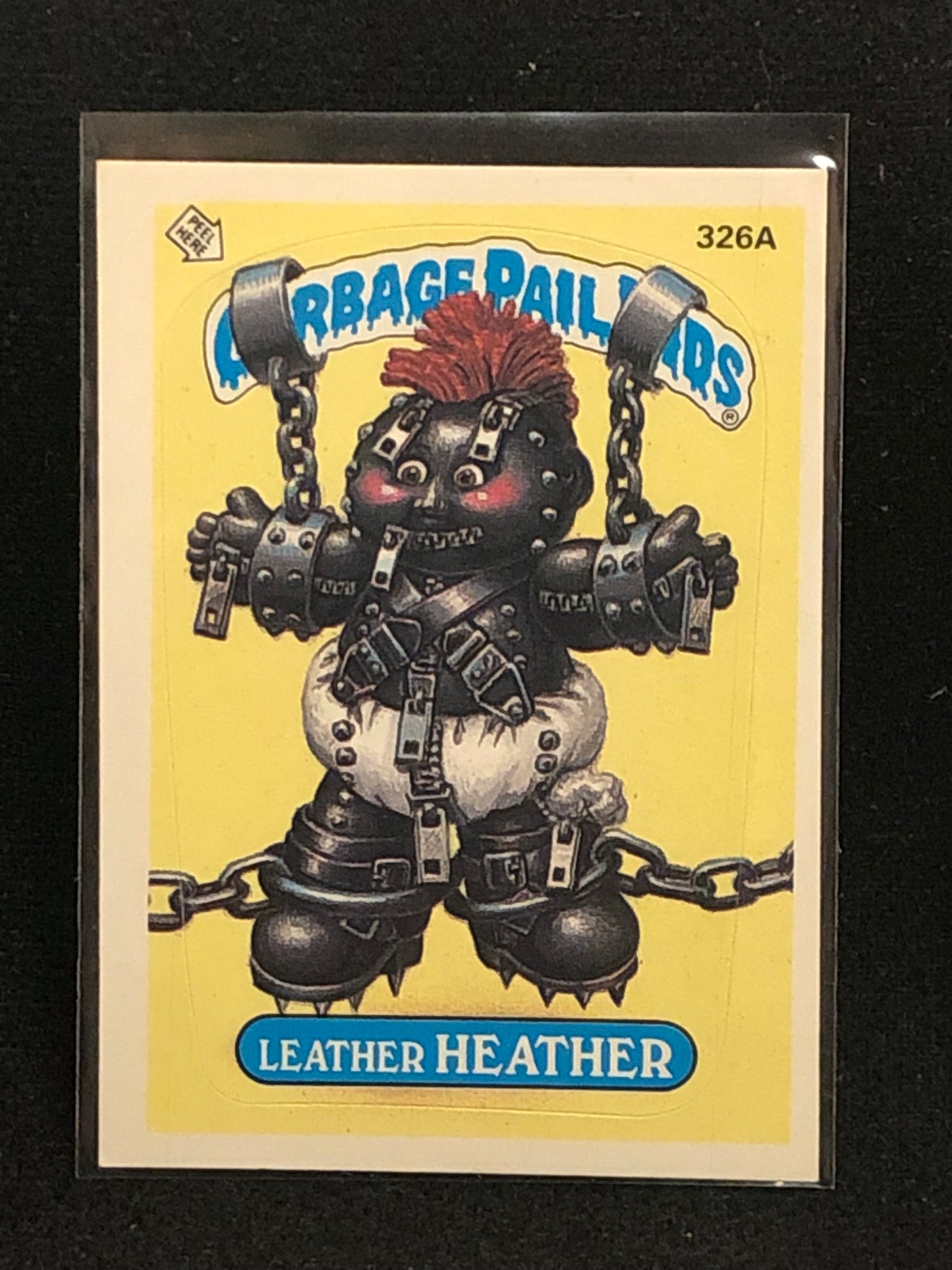 Garbage Pail Kids Original Series 8 (os8) 326a Leather Heather