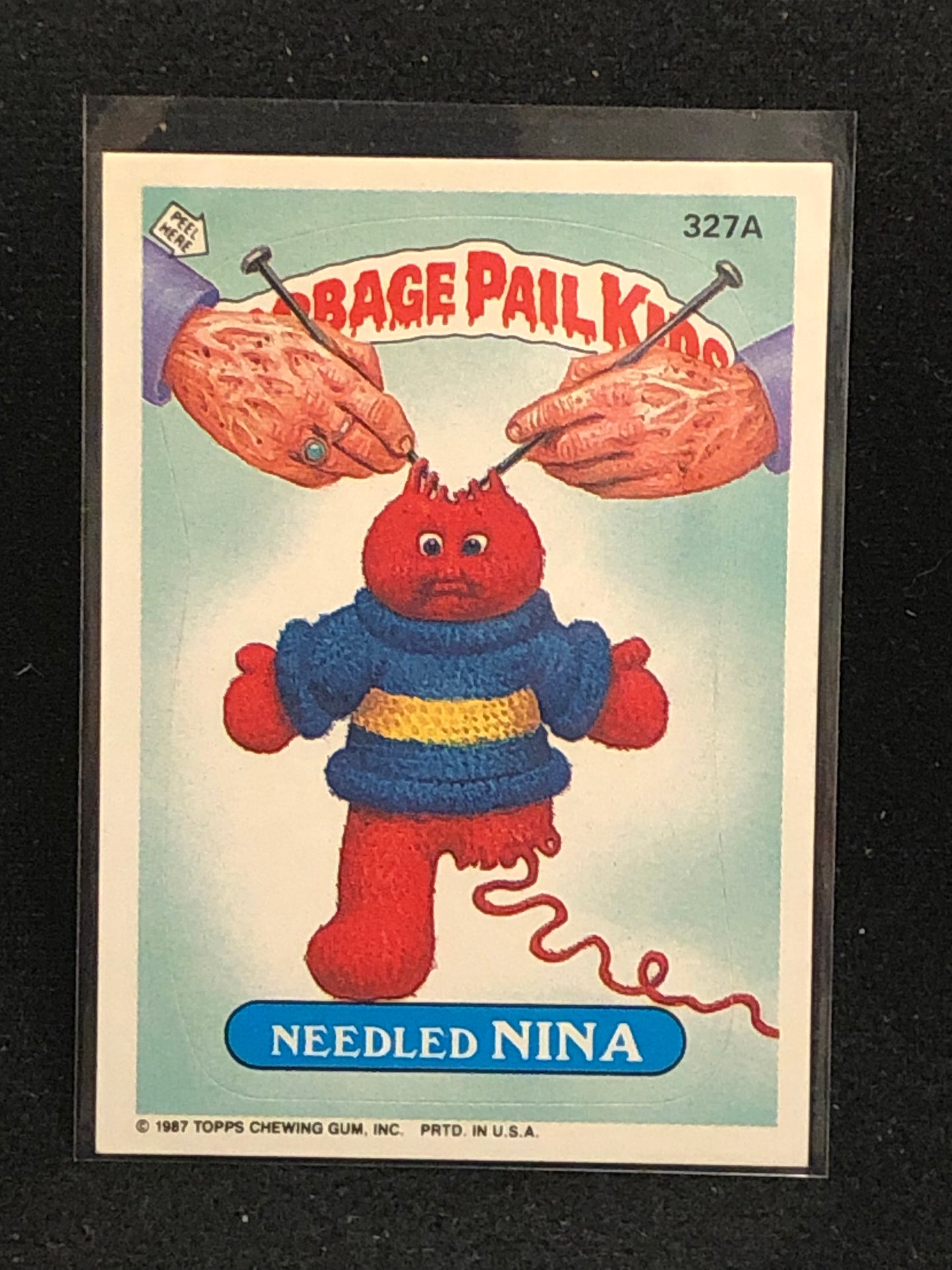 Garbage Pail Kids Original Series 8 (os8) 327a Needled Nina