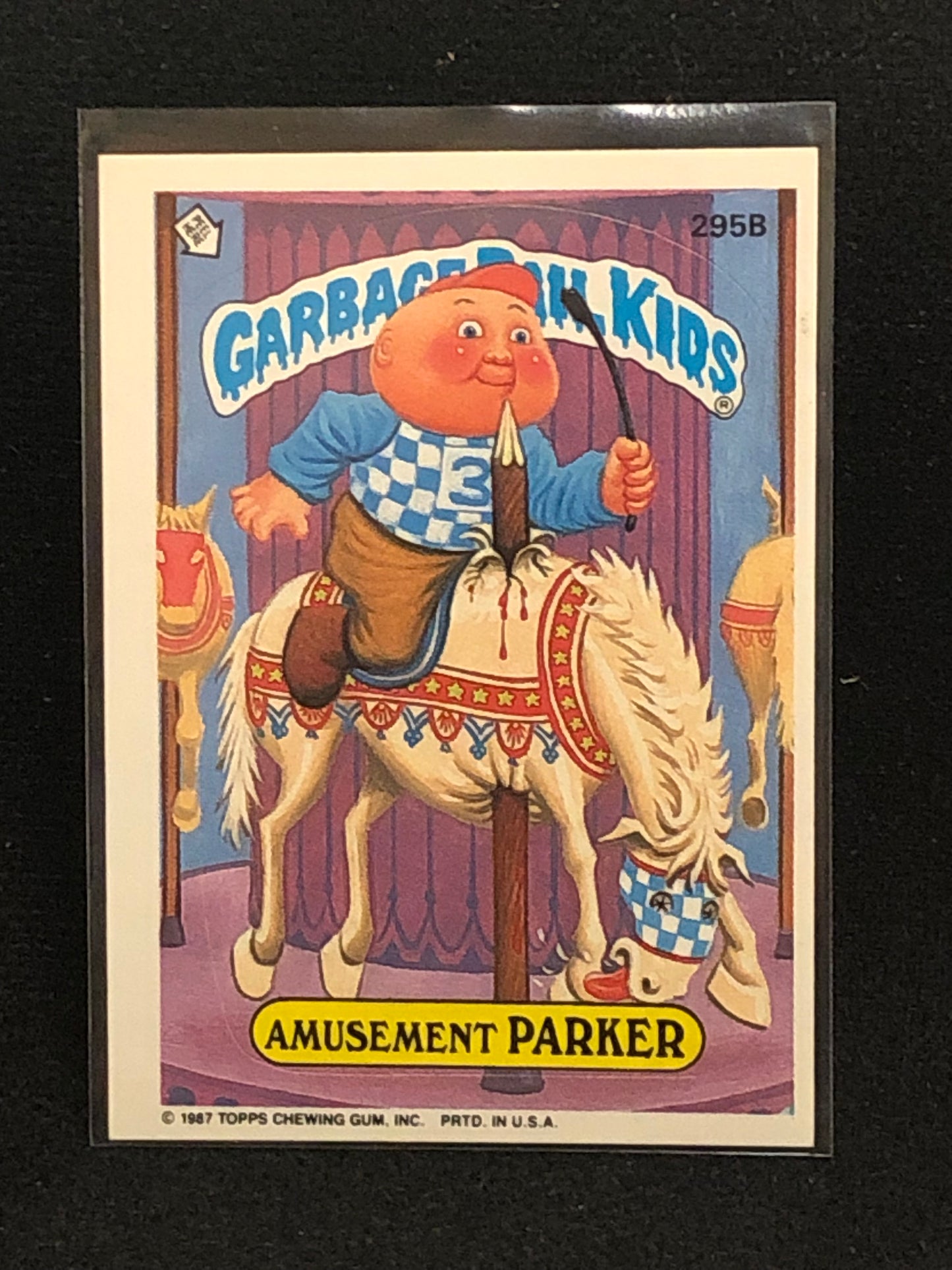 Garbage Pail Kids Original Series 8 (os8) 295b Amusement Parker