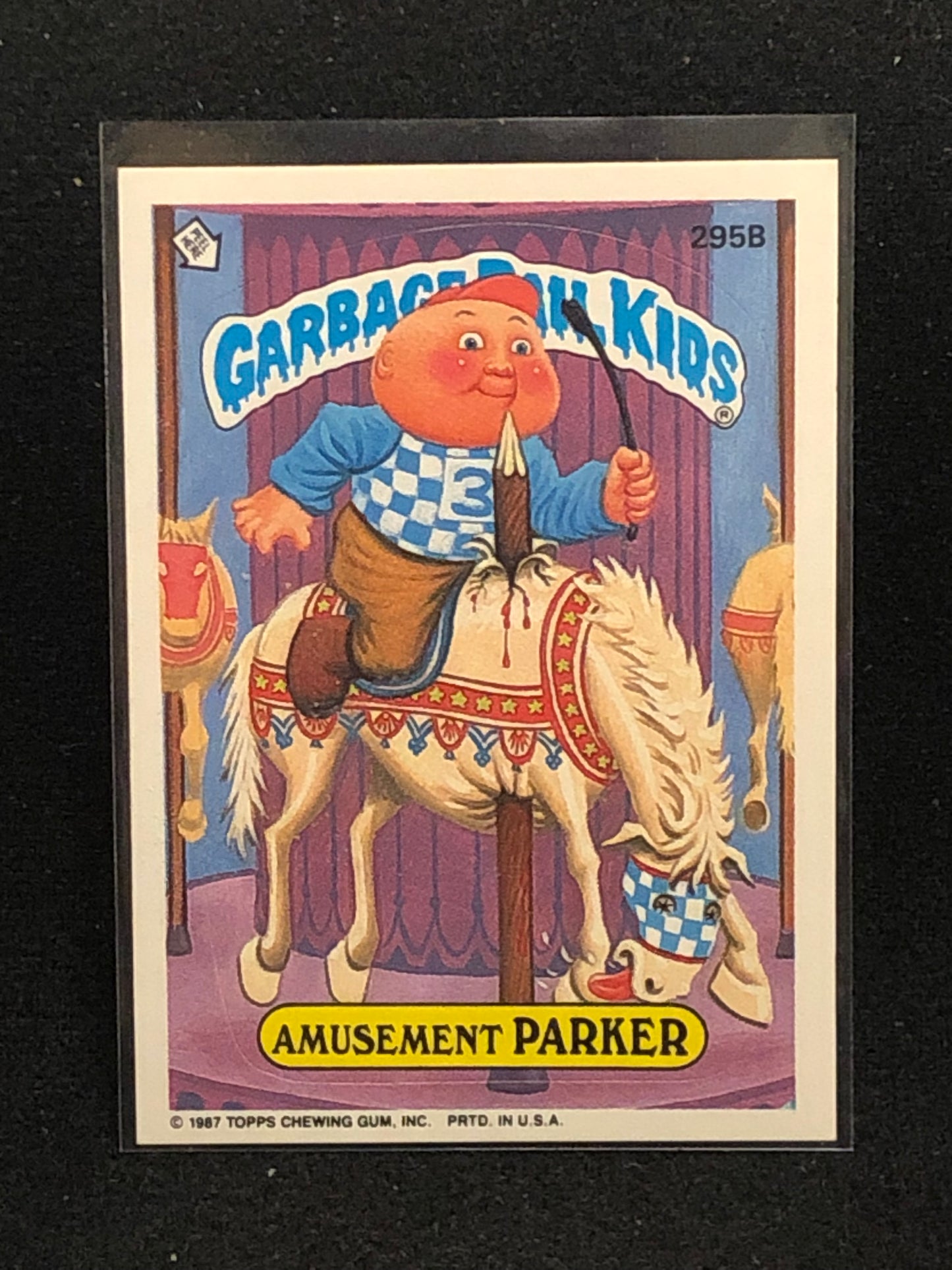 Garbage Pail Kids Original Series 8 (os8) 295b Amusement Parker