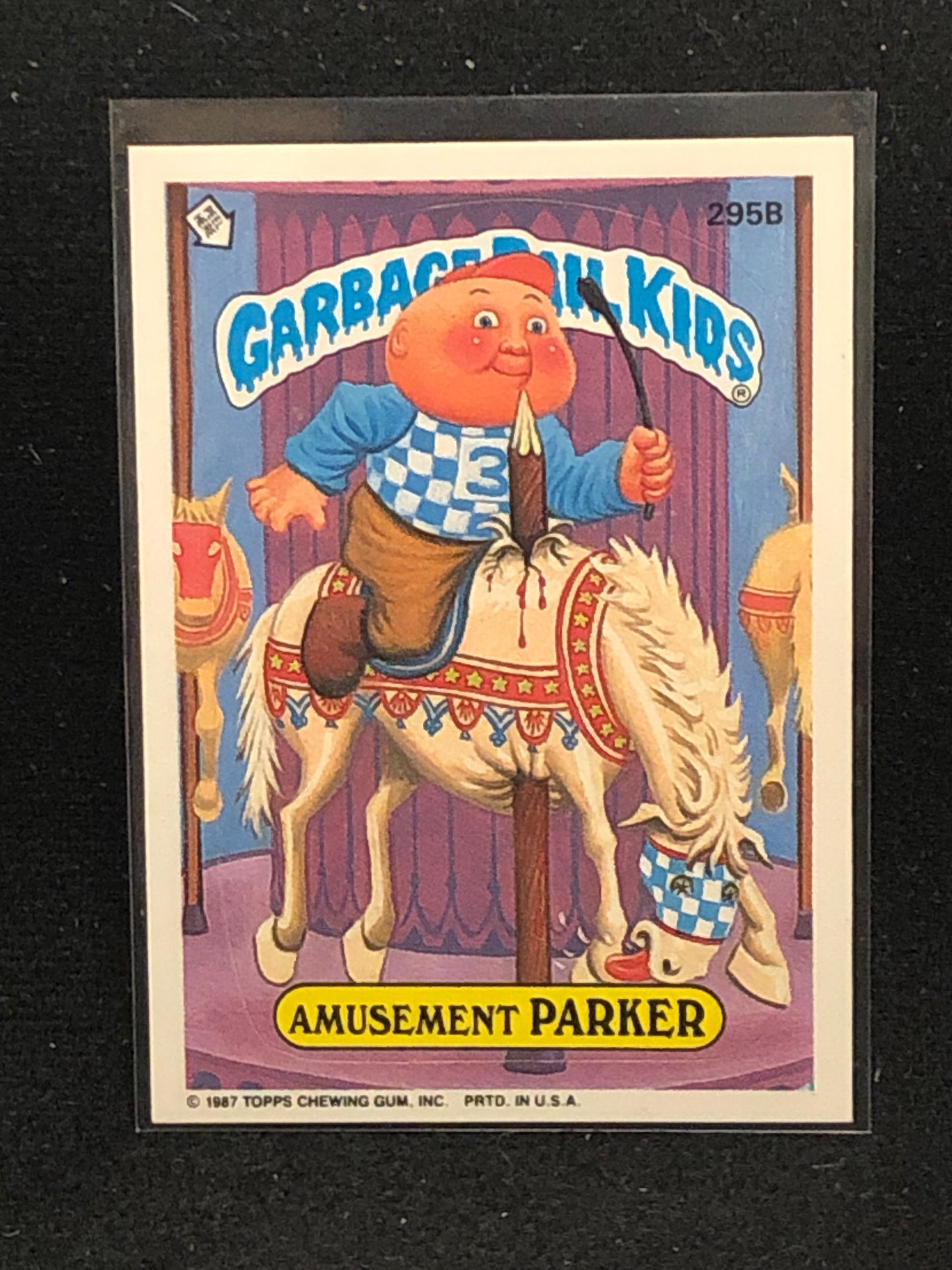 Garbage Pail Kids Original Series 8 (os8) 295b Amusement Parker