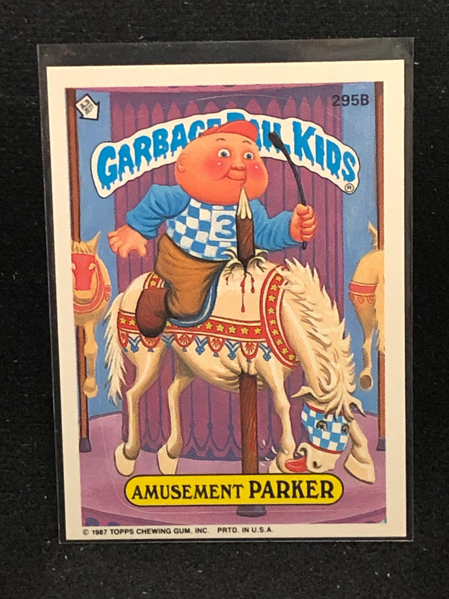 Garbage Pail Kids Original Series 8 (os8) 295b Amusement Parker