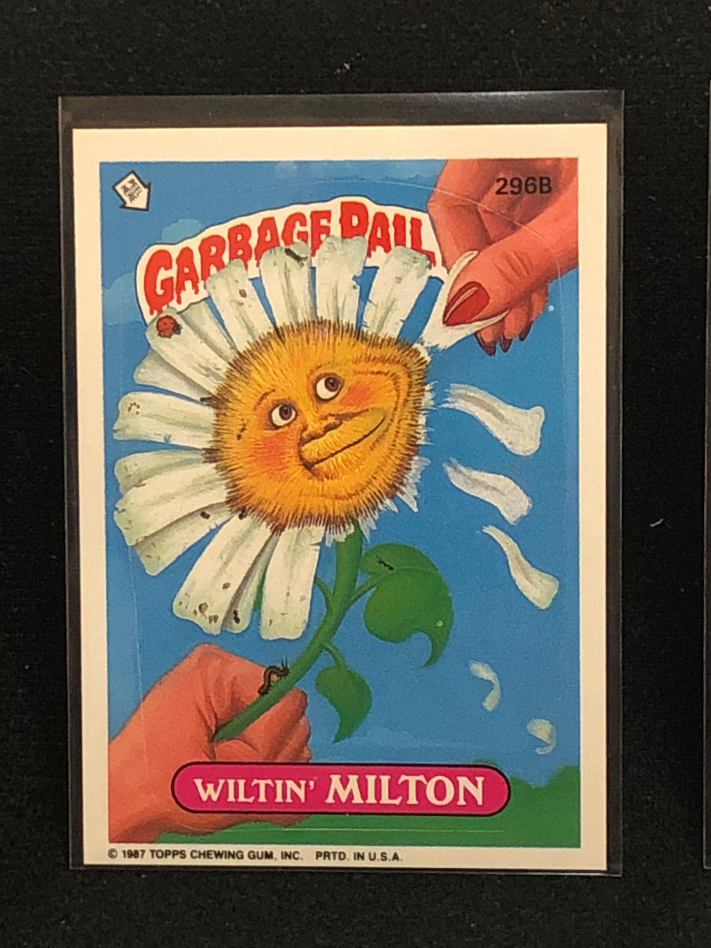 Garbage Pail Kids Original Series 8 (os8) 296b Wiltin Milton