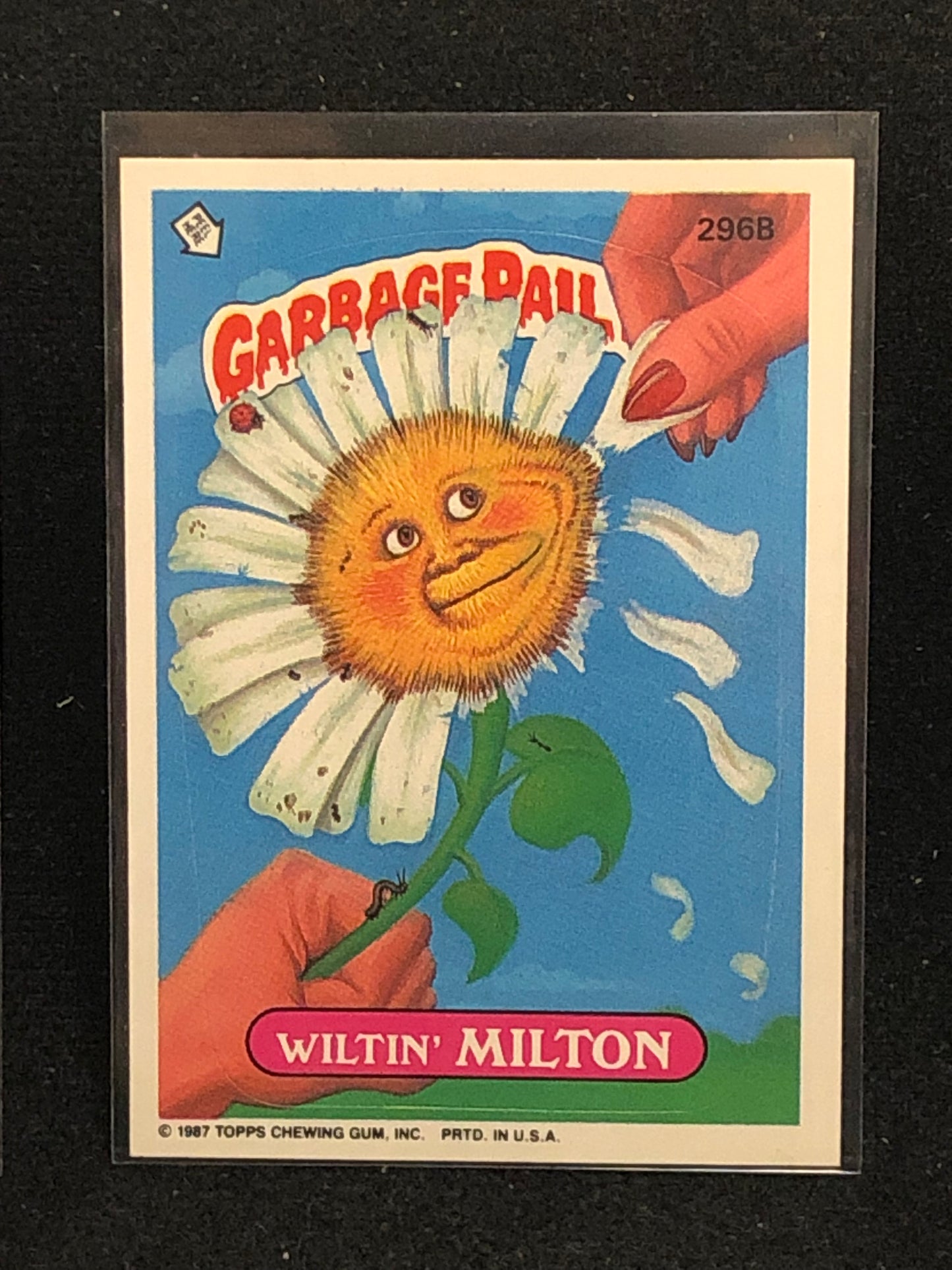 Garbage Pail Kids Original Series 8 (os8) 296b Wiltin Milton