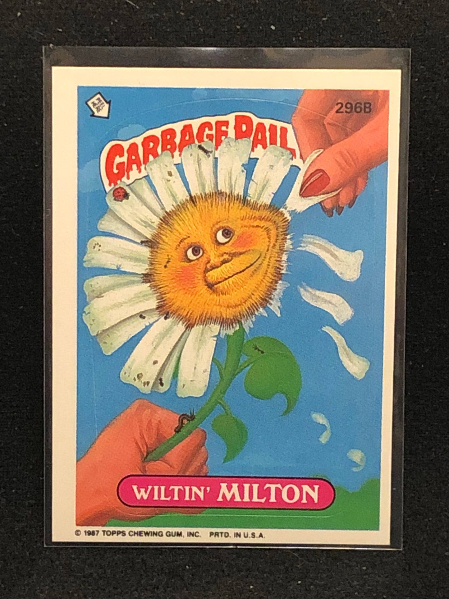 Garbage Pail Kids Original Series 8 (os8) 296b Wiltin Milton