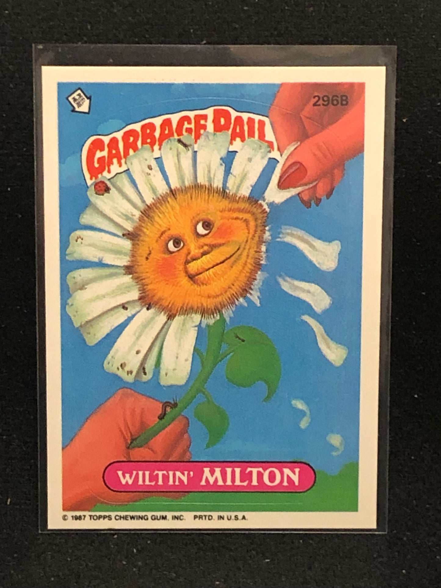 Garbage Pail Kids Original Series 8 (os8) 296b Wiltin Milton