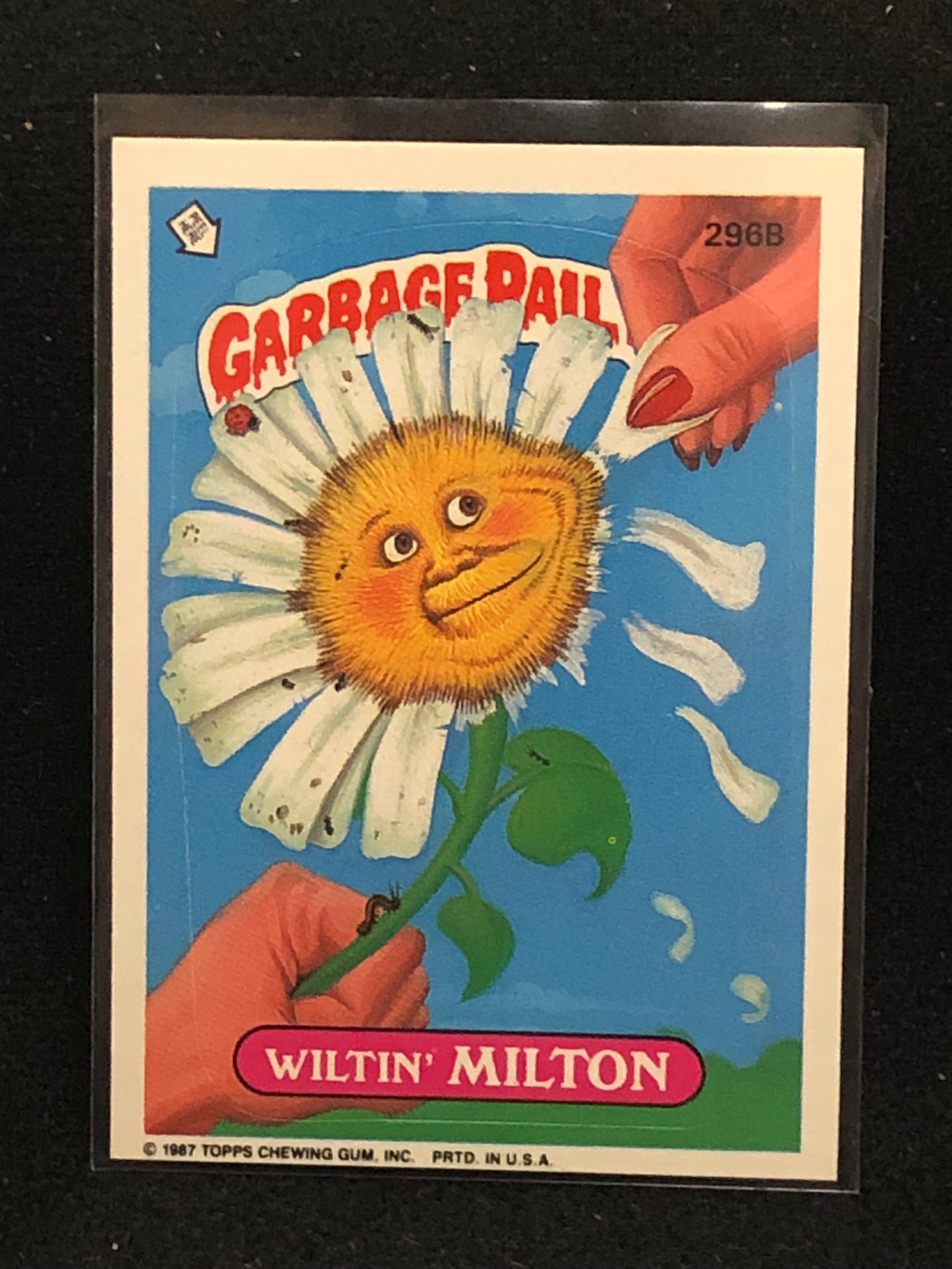 Garbage Pail Kids Original Series 8 (os8) 296b Wiltin Milton