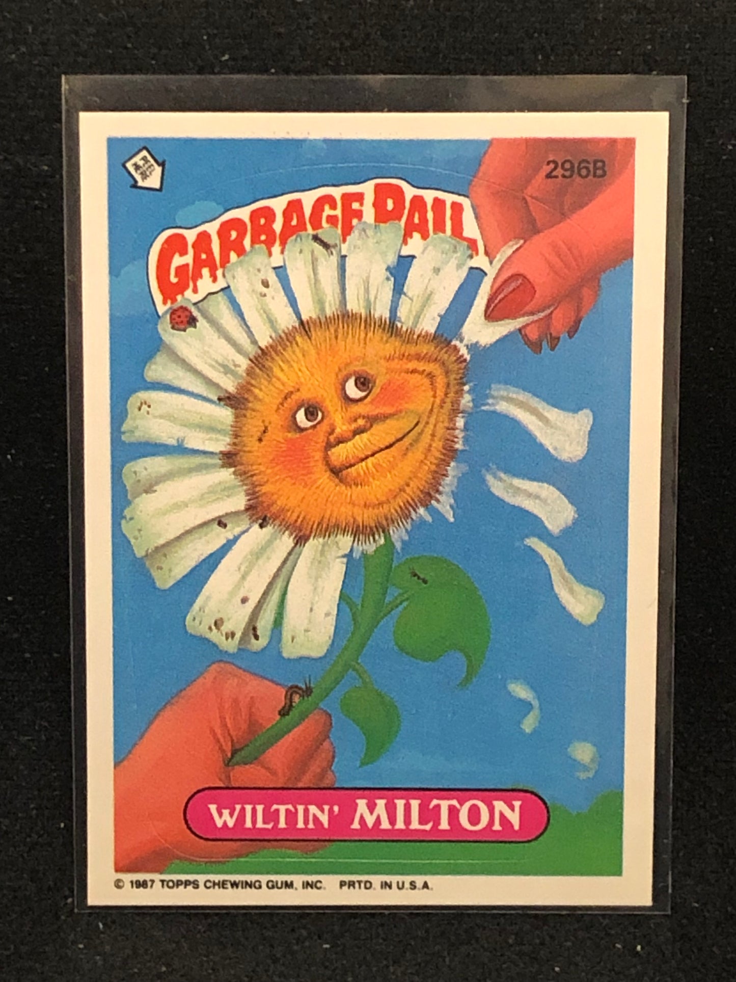 Garbage Pail Kids Original Series 8 (os8) 296b Wiltin Milton