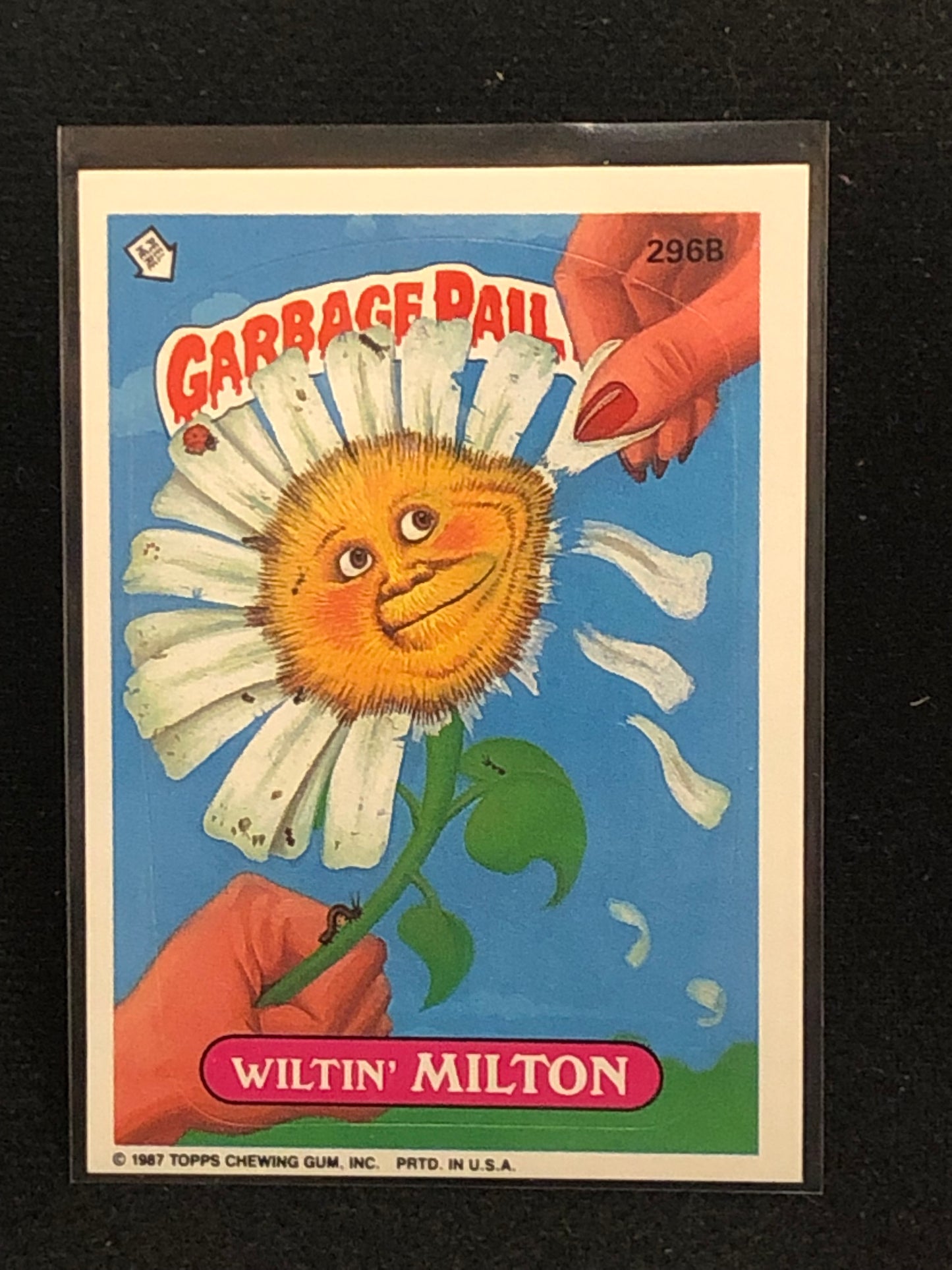 Garbage Pail Kids Original Series 8 (os8) 296b Wiltin Milton