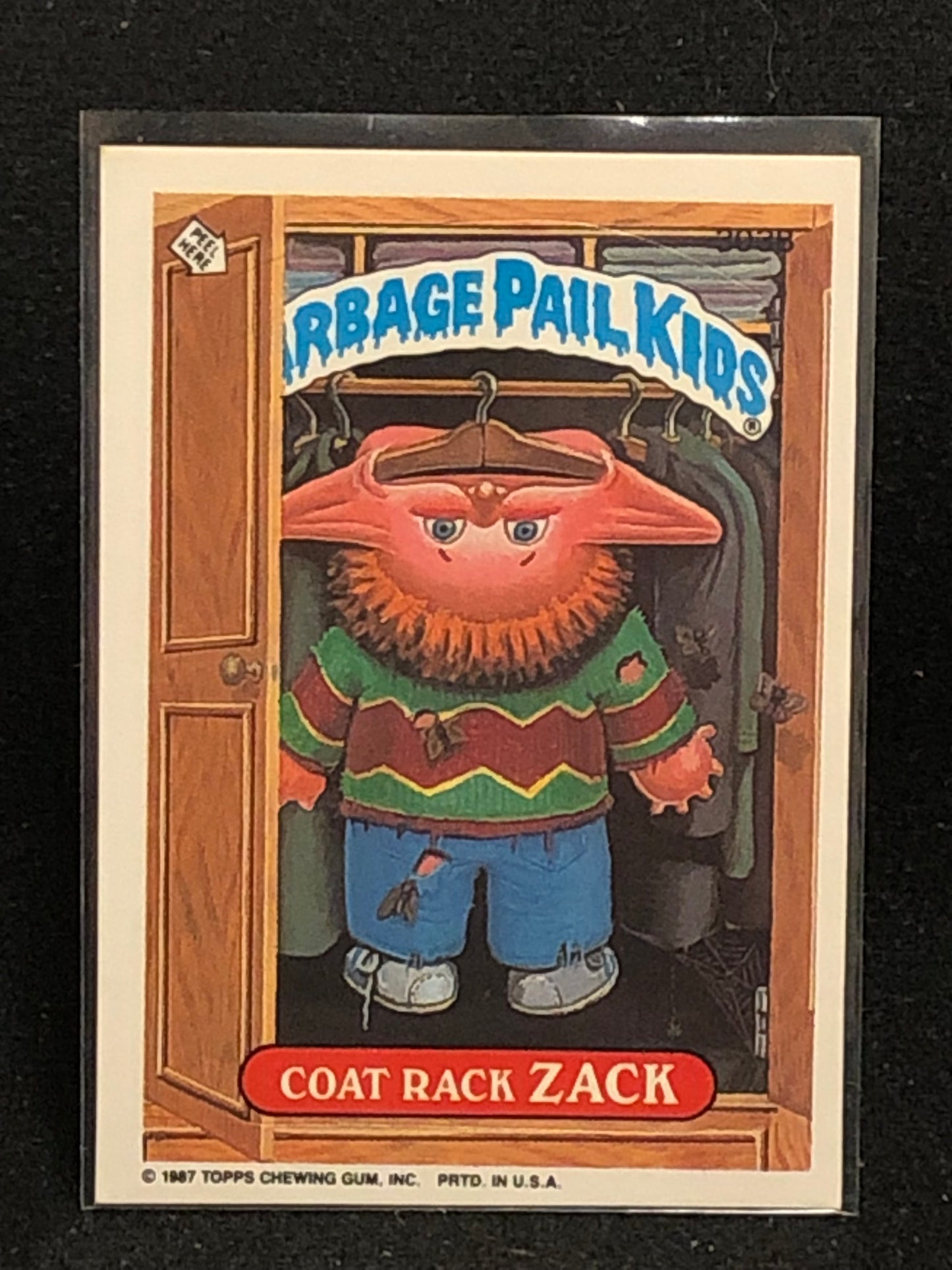 Garbage Pail Kids Original Series 8 (os8) 303b Coat Rack Zack