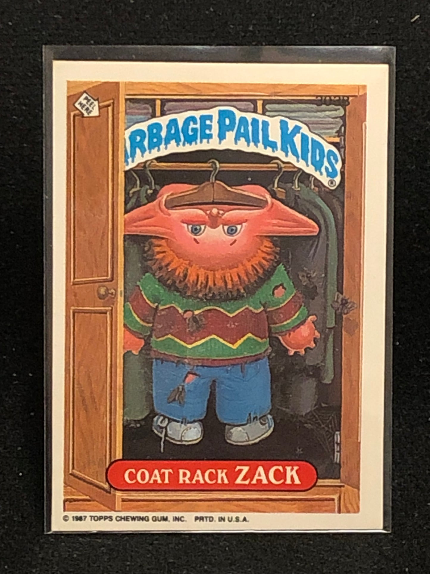 Garbage Pail Kids Original Series 8 (os8) 303b Coat Rack Zack