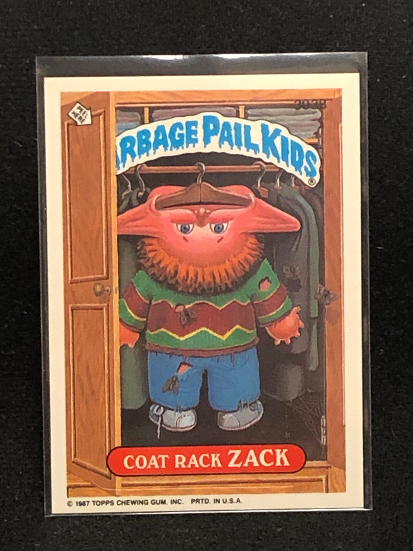 Garbage Pail Kids Original Series 8 (os8) 303b Coat Rack Zack