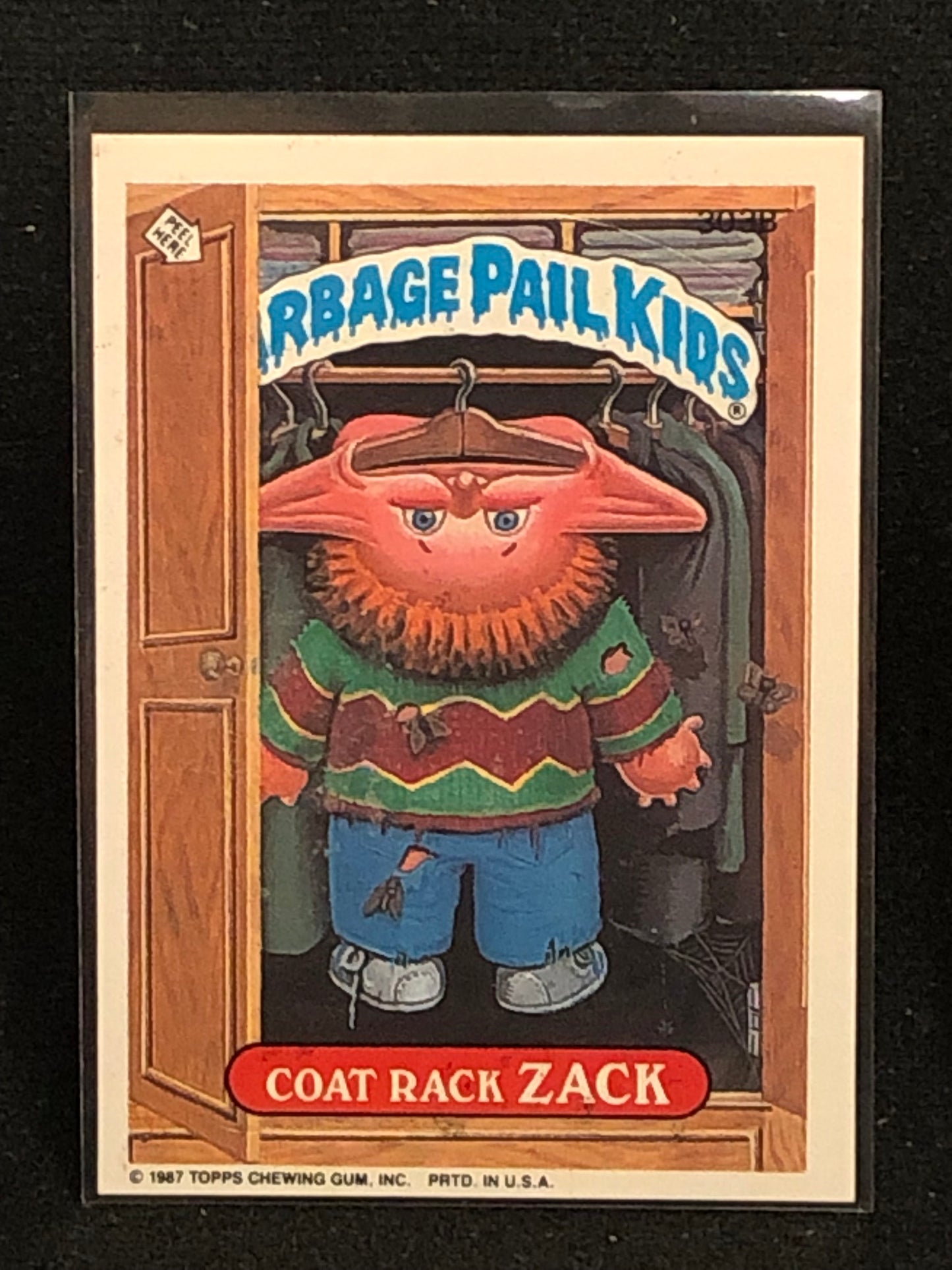 Garbage Pail Kids Original Series 8 (os8) 303b Coat Rack Zack