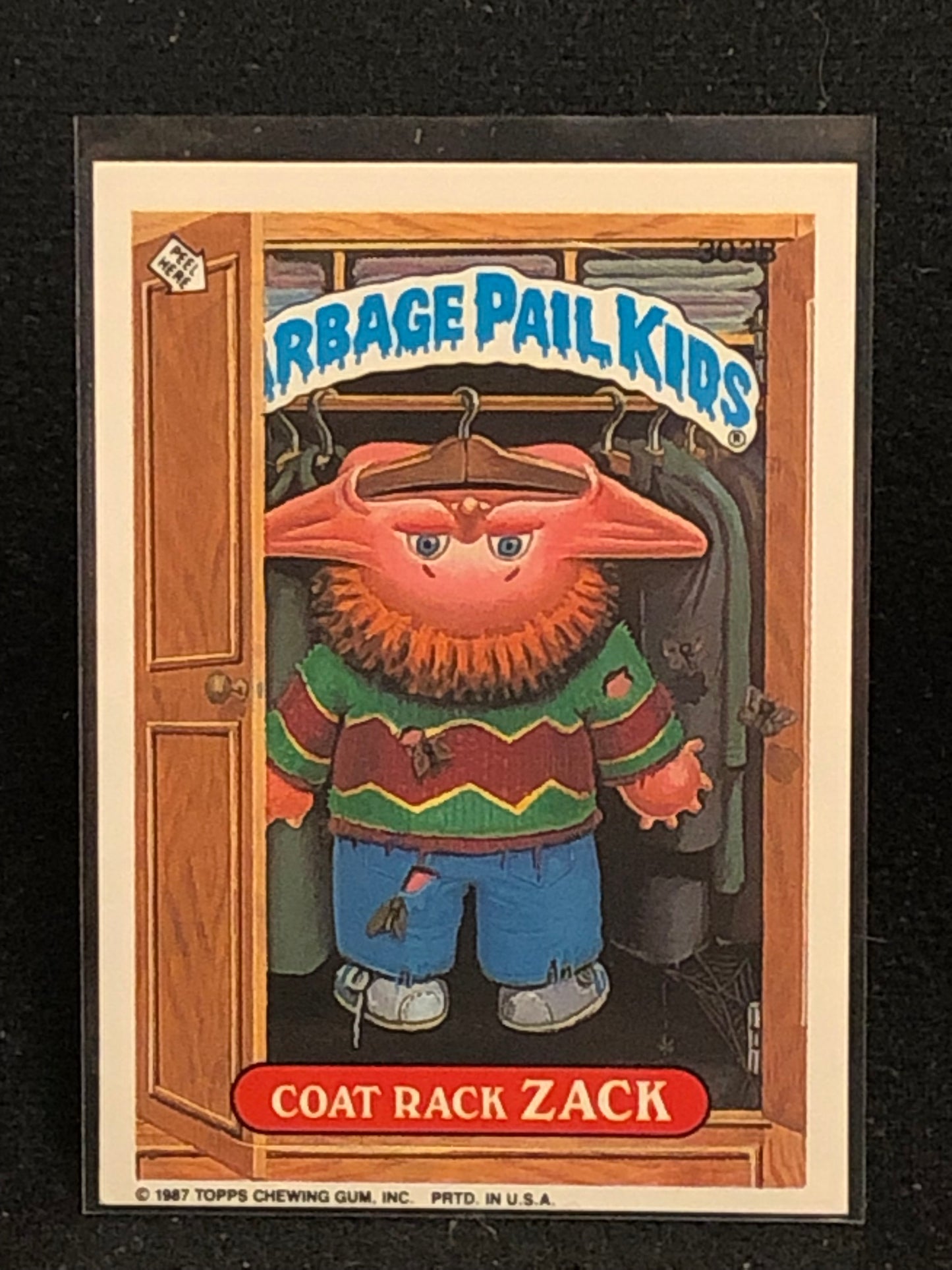 Garbage Pail Kids Original Series 8 (os8) 303b Coat Rack Zack