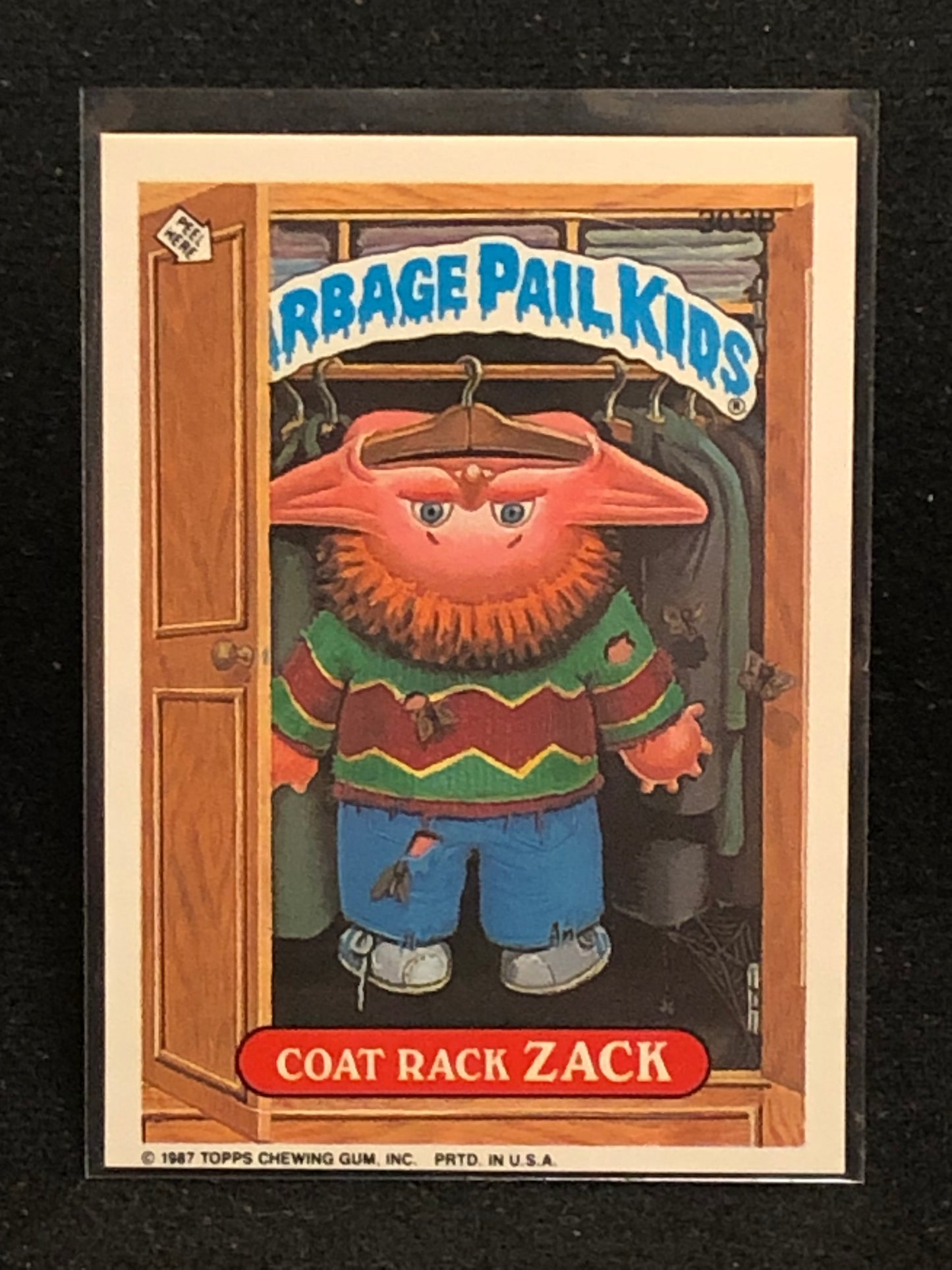 Garbage Pail Kids Original Series 8 (os8) 303b Coat Rack Zack