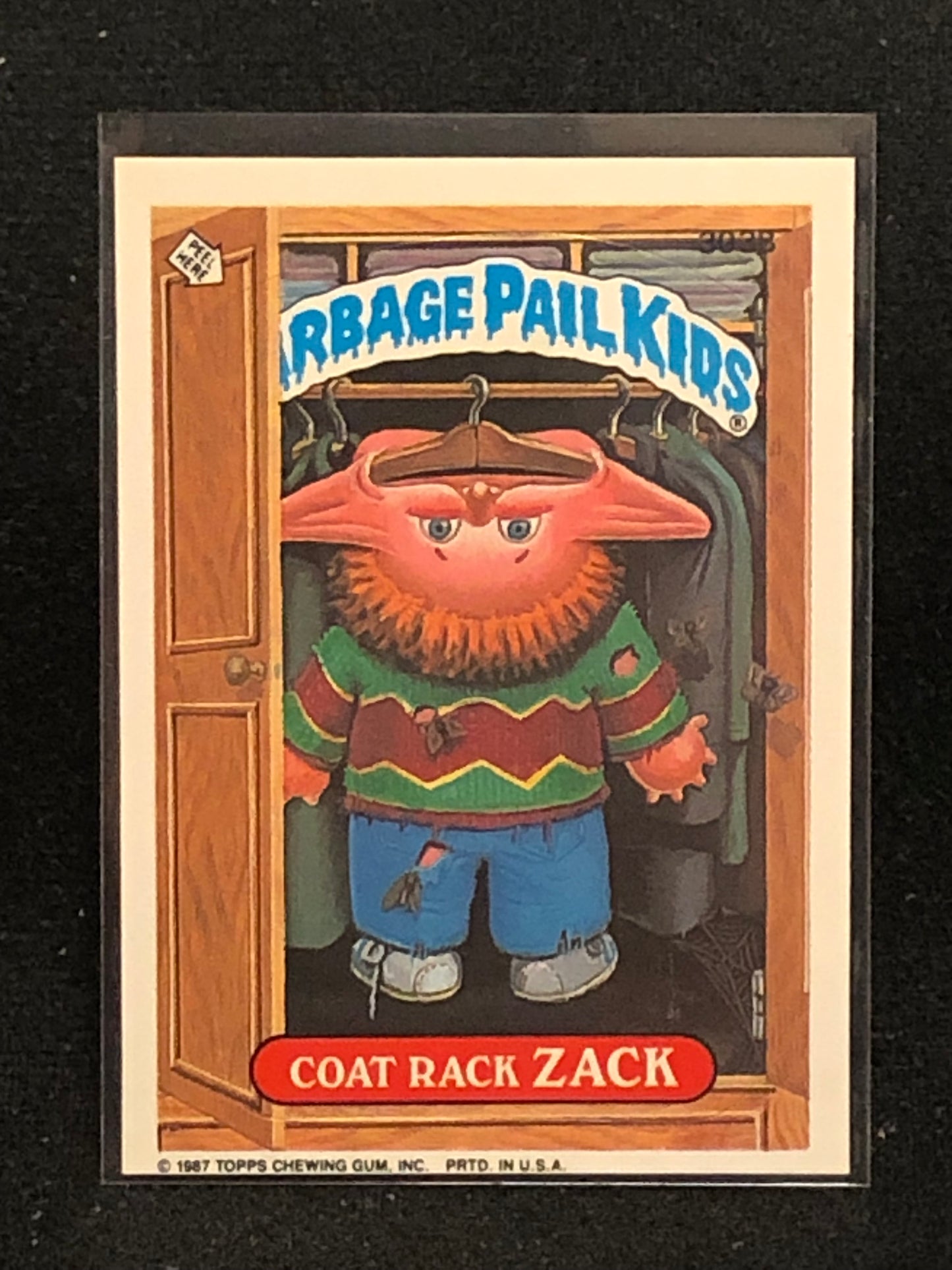 Garbage Pail Kids Original Series 8 (os8) 303b Coat Rack Zack