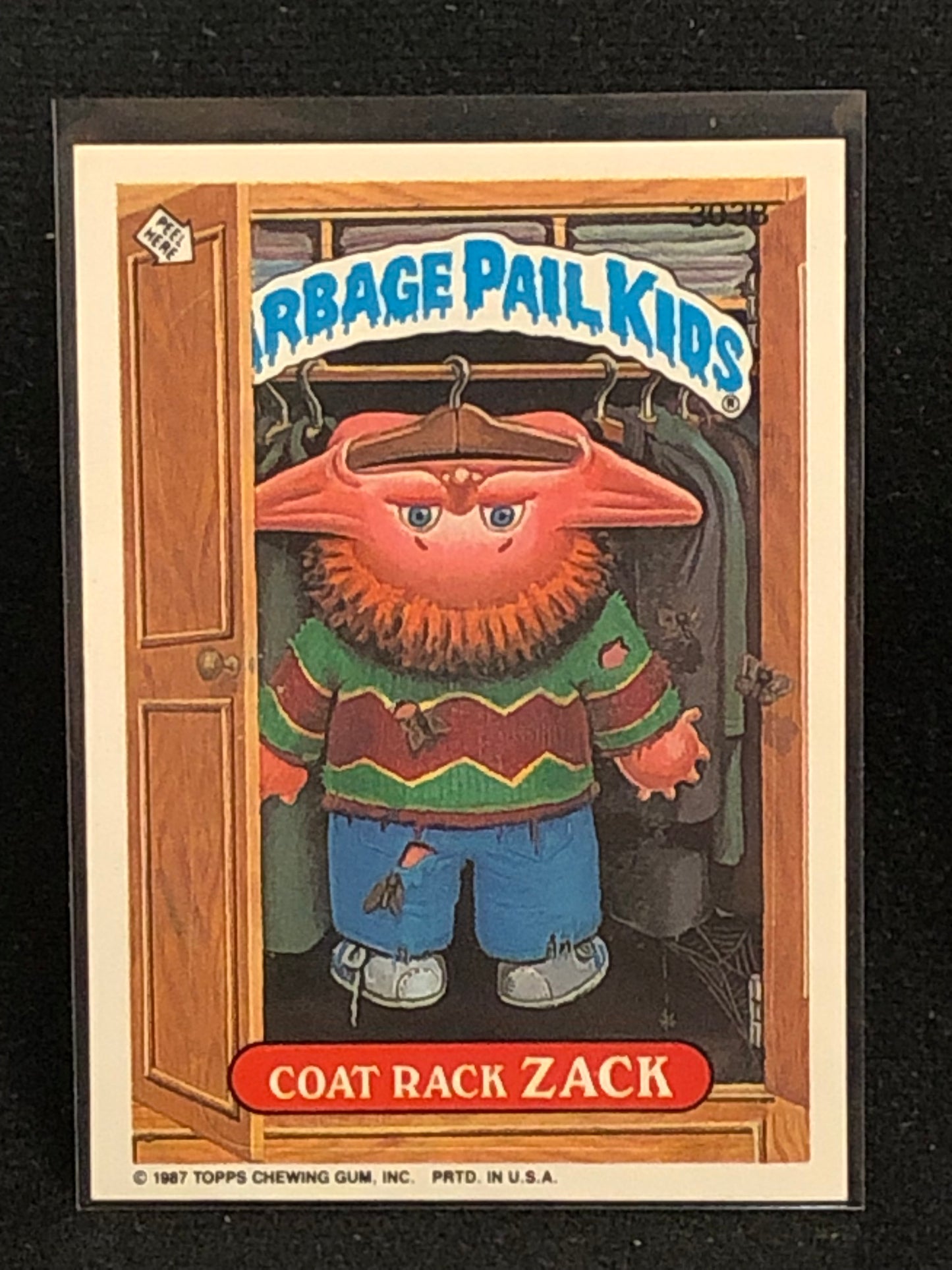 Garbage Pail Kids Original Series 8 (os8) 303b Coat Rack Zack