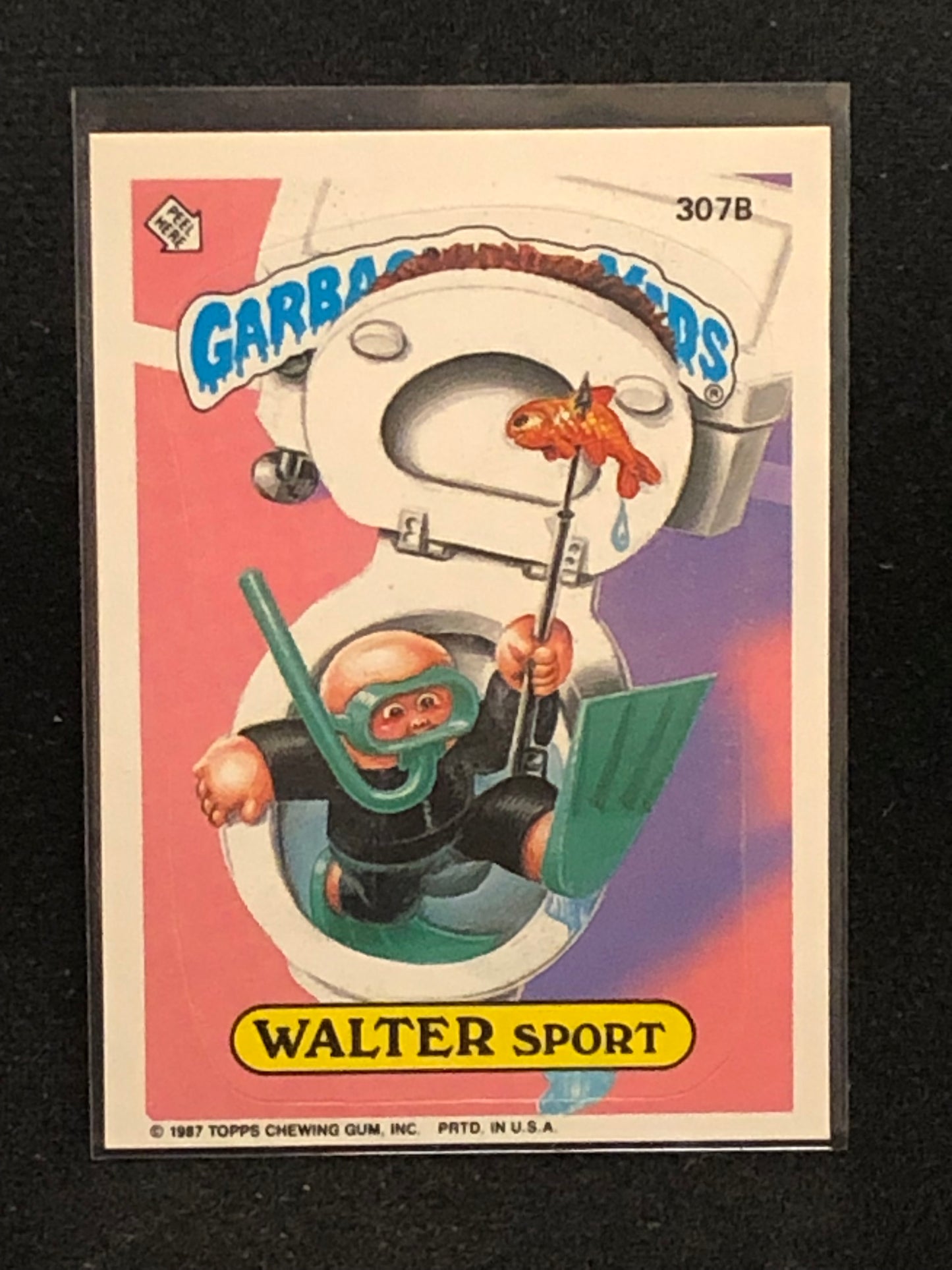 Garbage Pail Kids Original Series 8 (os8) 307b Walter Sport