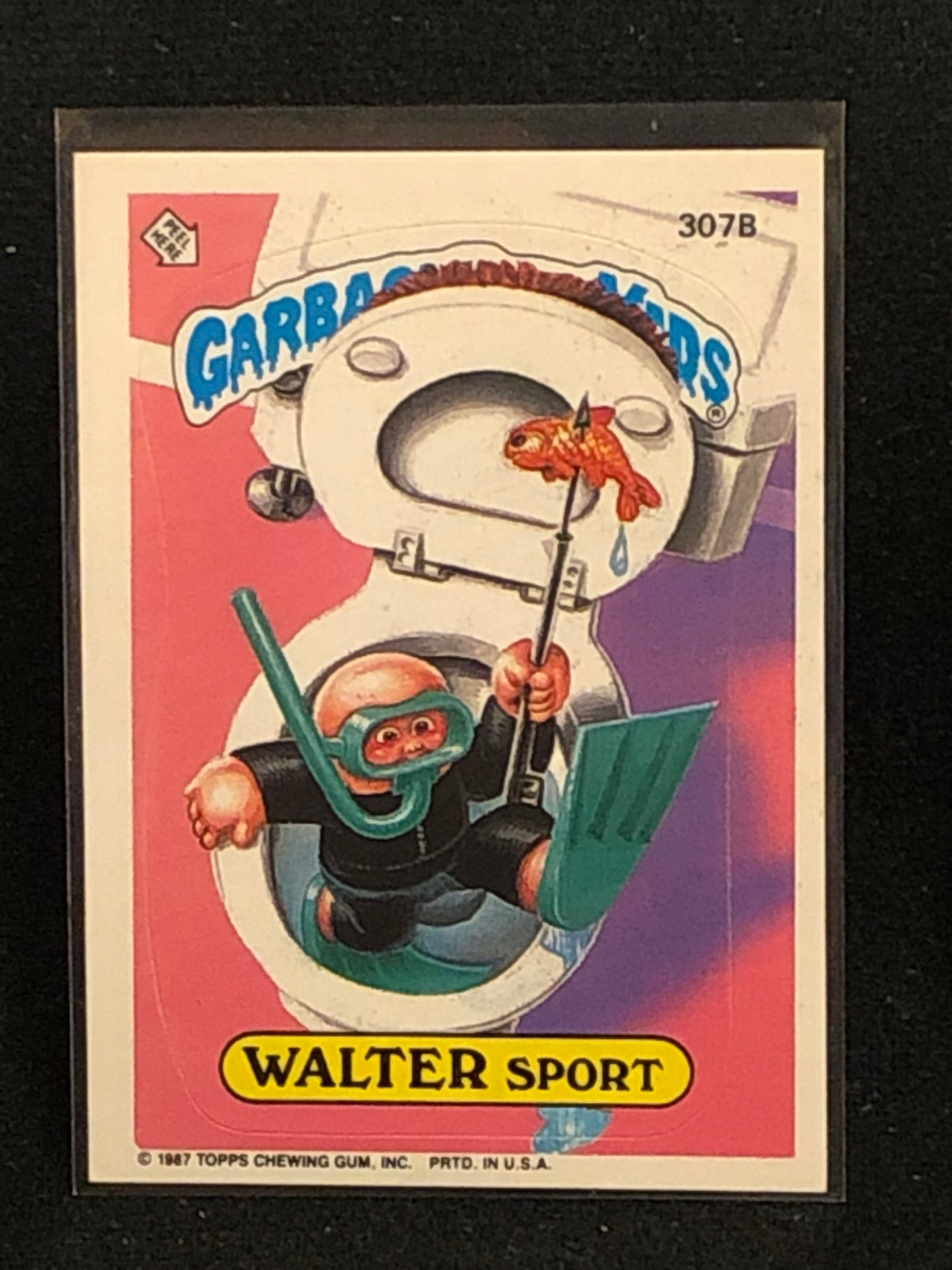 Garbage Pail Kids Original Series 8 (os8) 307b Walter Sport