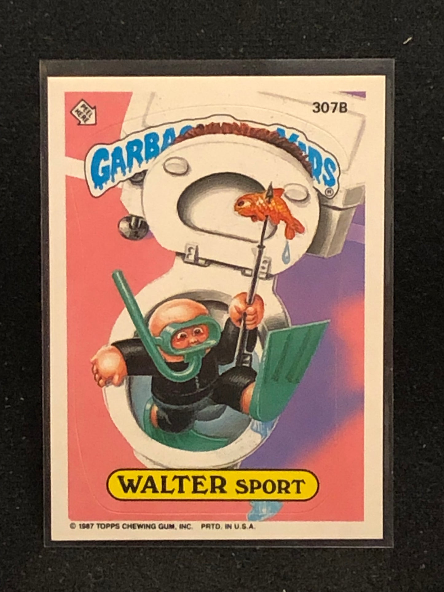 Garbage Pail Kids Original Series 8 (os8) 307b Walter Sport