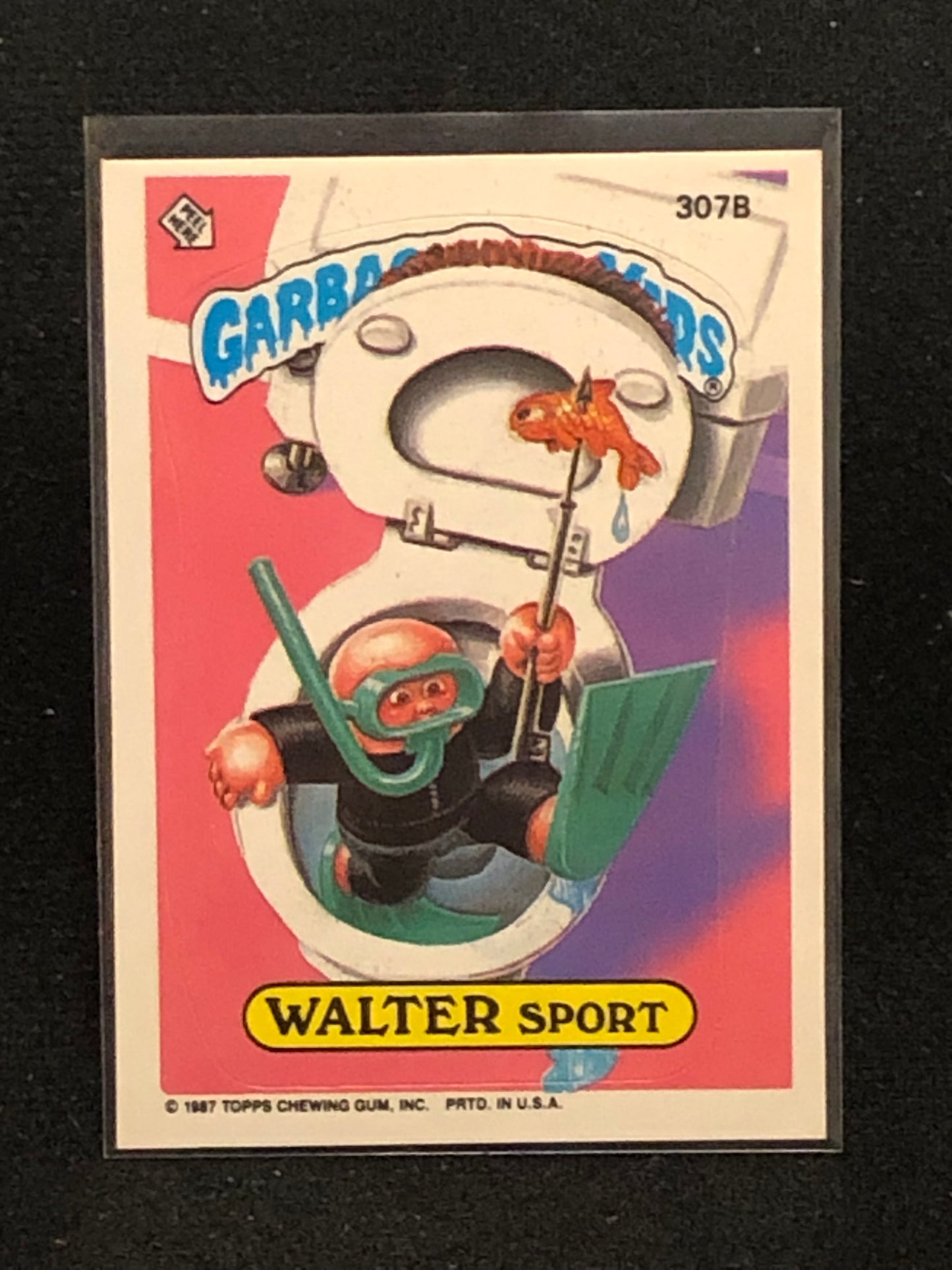 Garbage Pail Kids Original Series 8 (os8) 307b Walter Sport