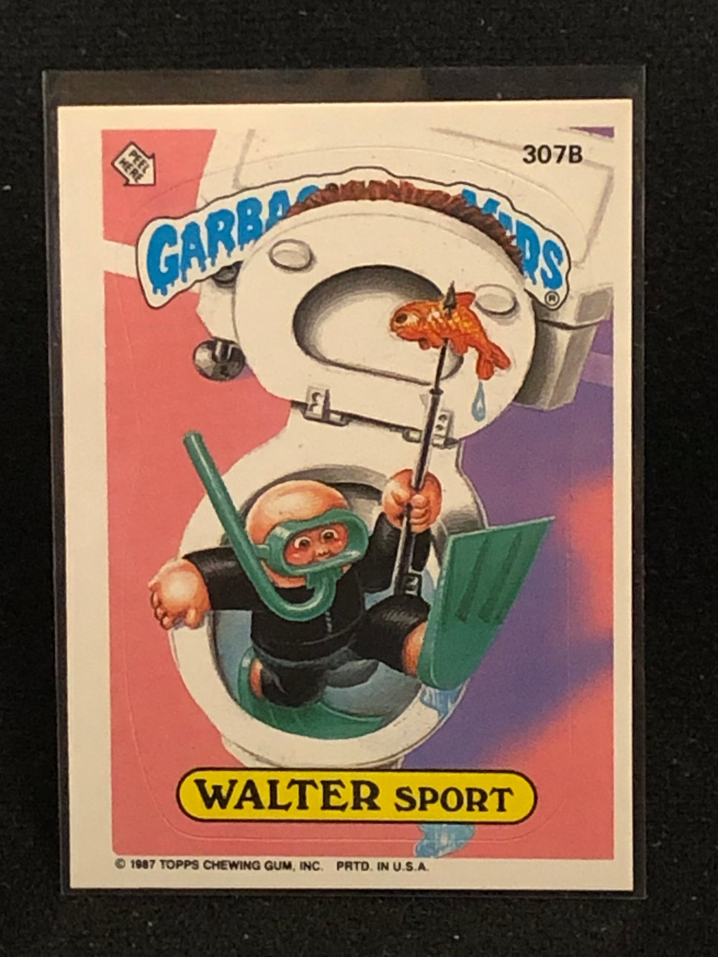 Garbage Pail Kids Original Series 8 (os8) 307b Walter Sport