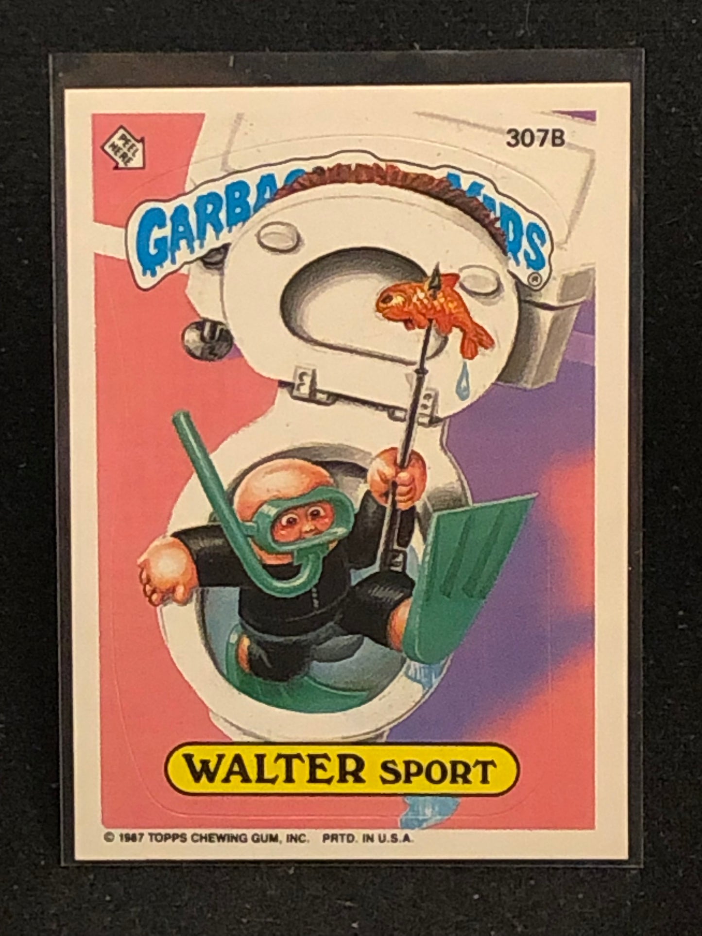 Garbage Pail Kids Original Series 8 (os8) 307b Walter Sport