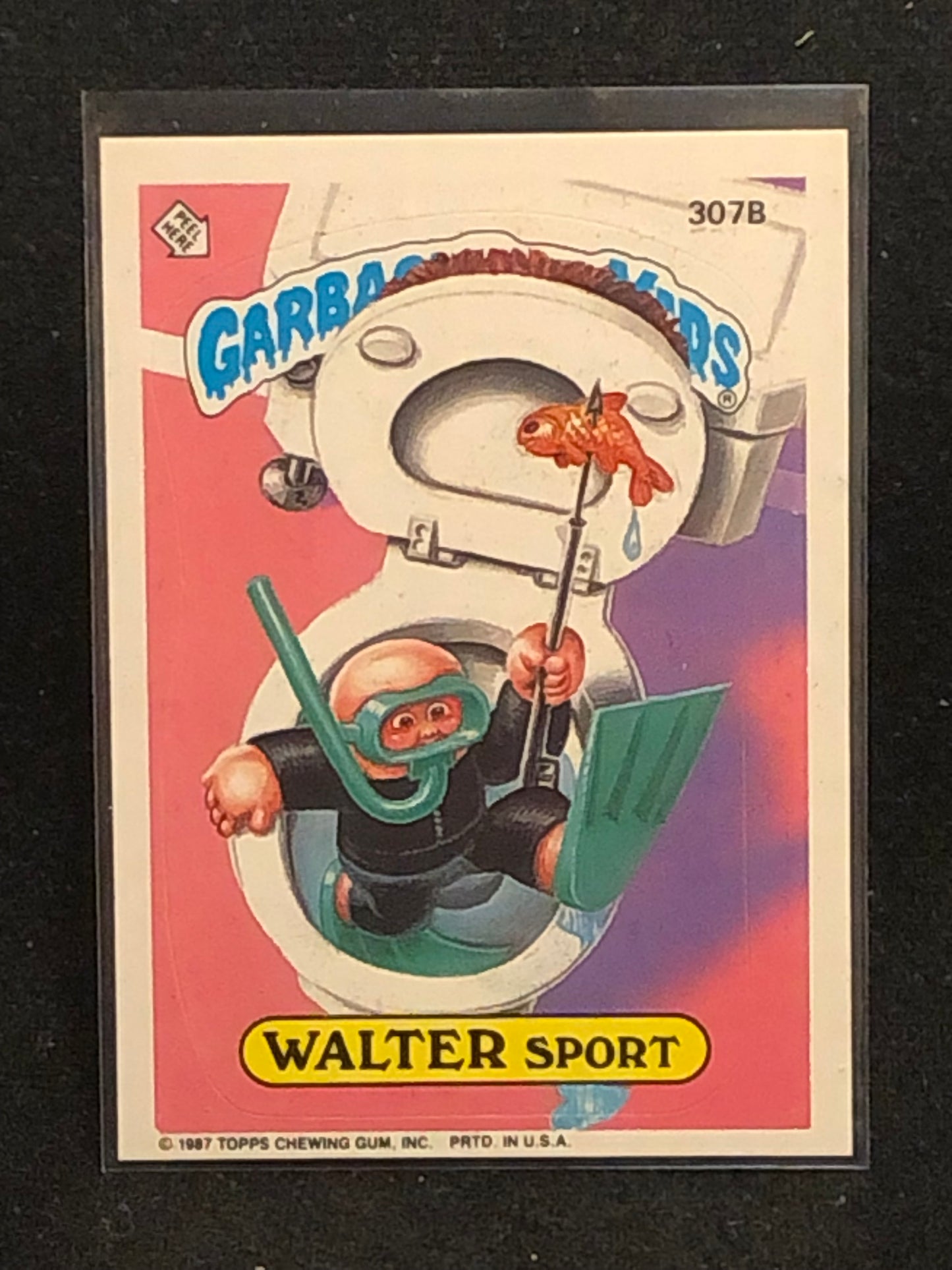 Garbage Pail Kids Original Series 8 (os8) 307b Walter Sport