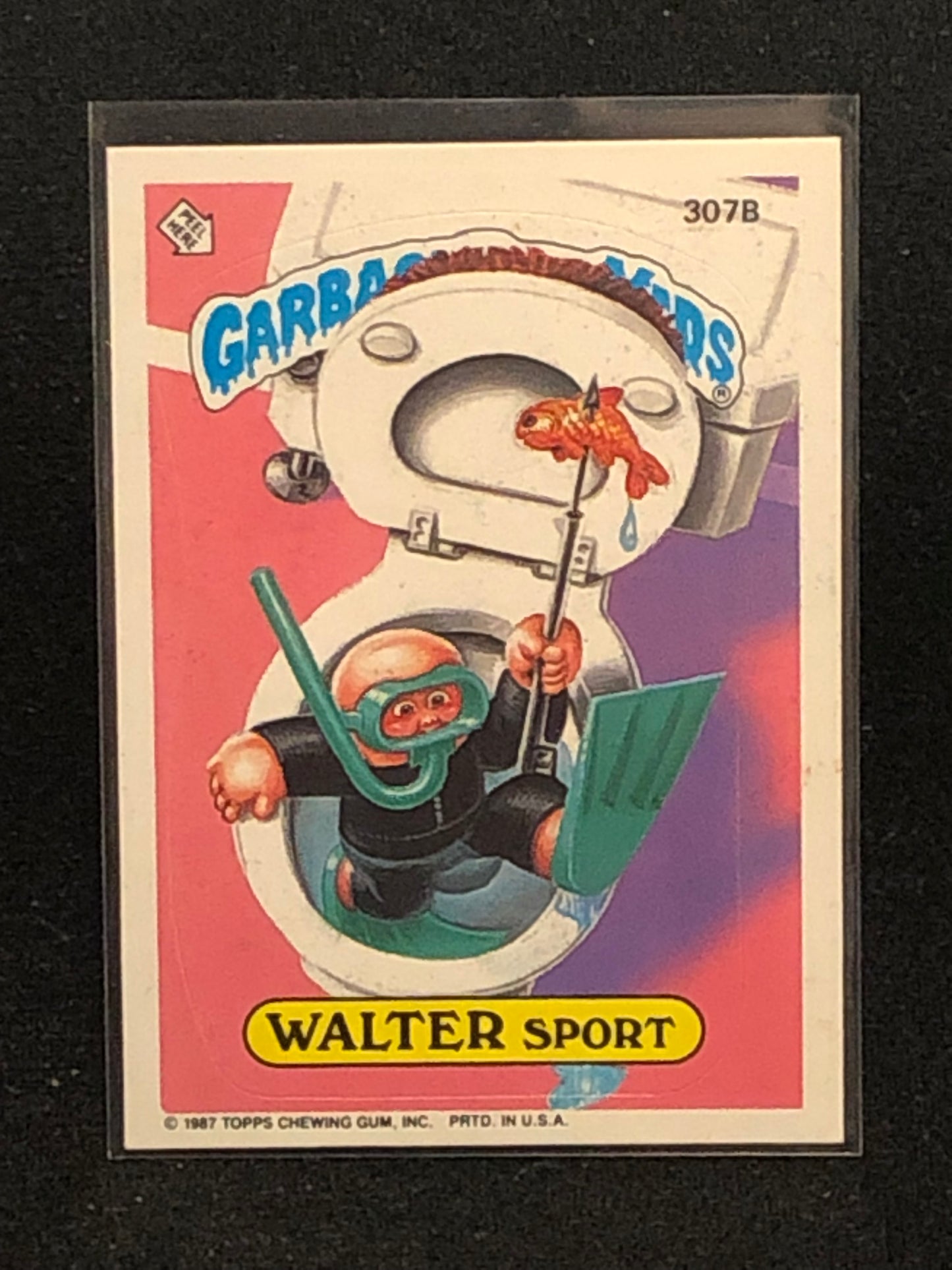 Garbage Pail Kids Original Series 8 (os8) 307b Walter Sport