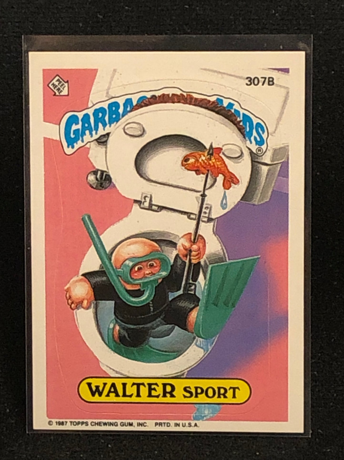 Garbage Pail Kids Original Series 8 (os8) 307b Walter Sport