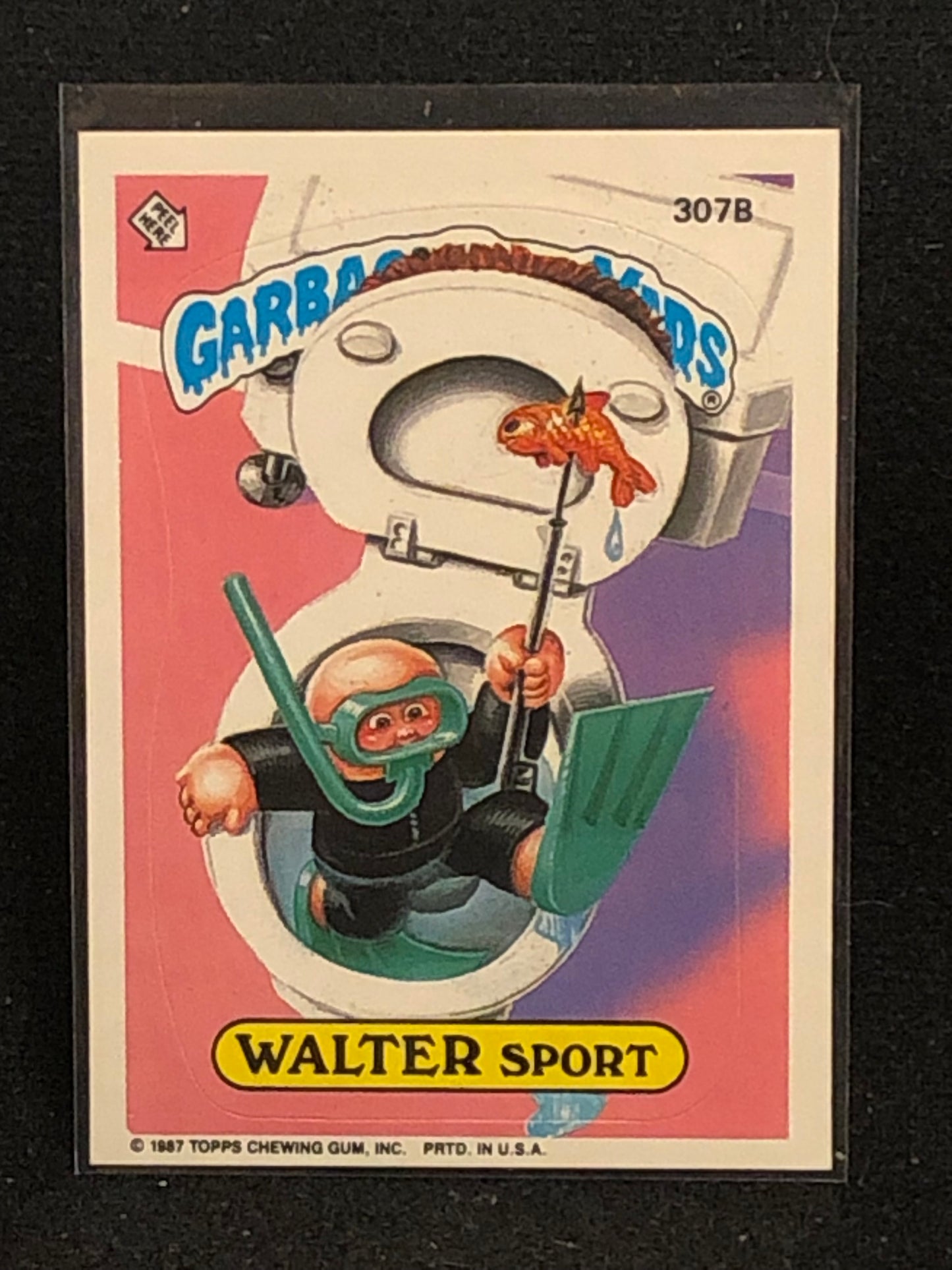 Garbage Pail Kids Original Series 8 (os8) 307b Walter Sport