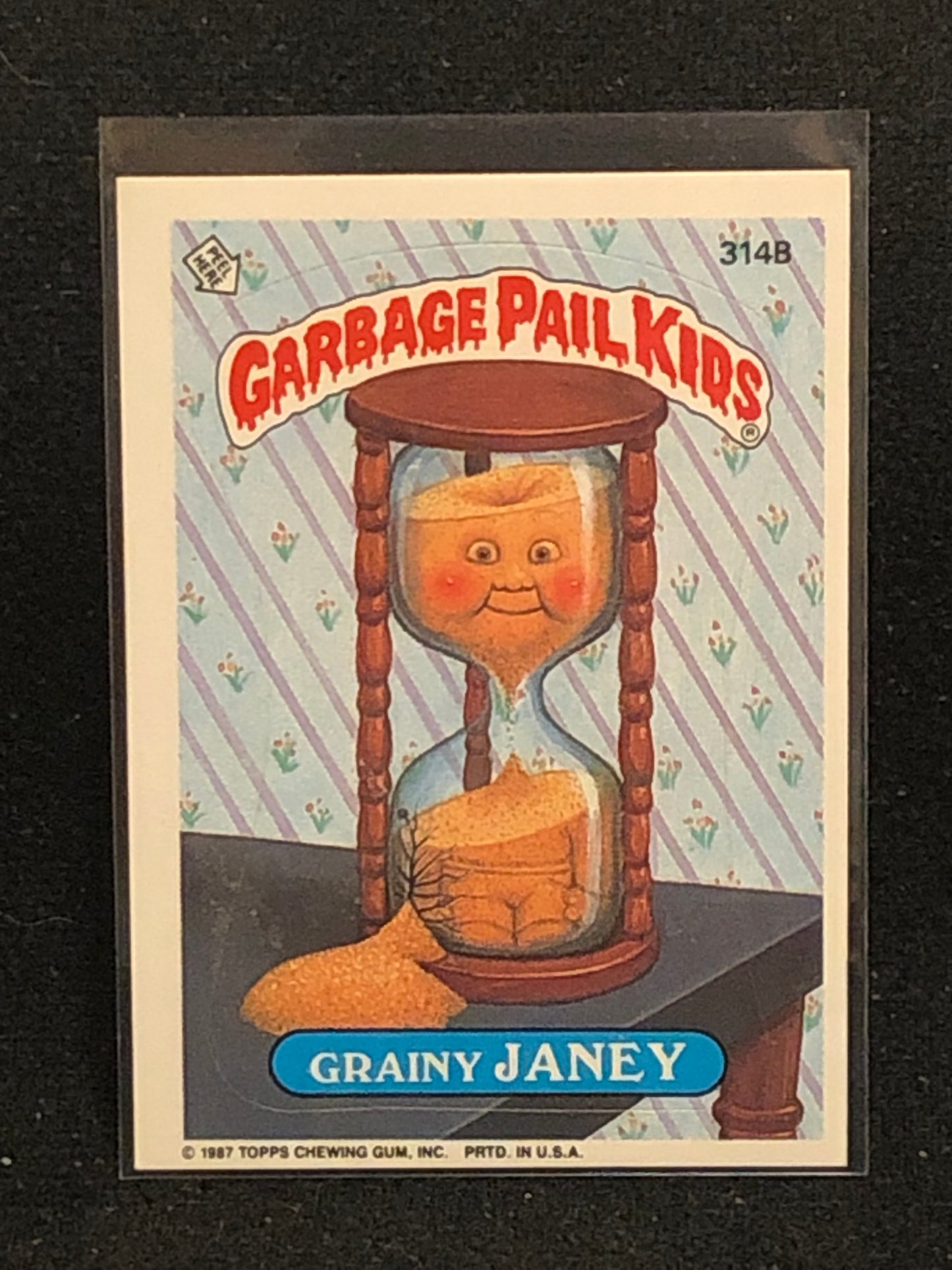 Garbage Pail Kids Original Series 8 (os8) 314b Grainy Janey