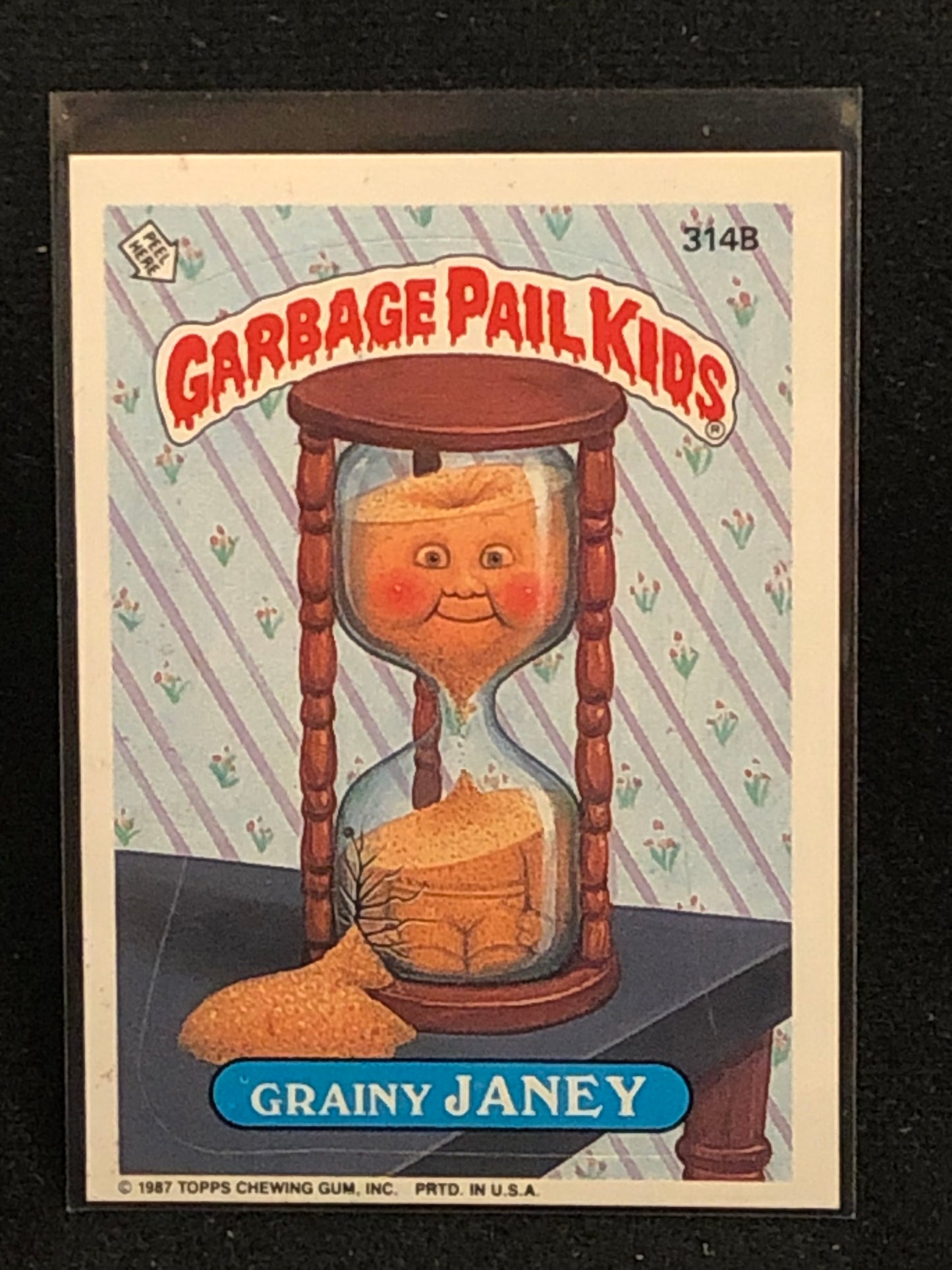 Garbage Pail Kids Original Series 8 (os8) 314b Grainy Janey