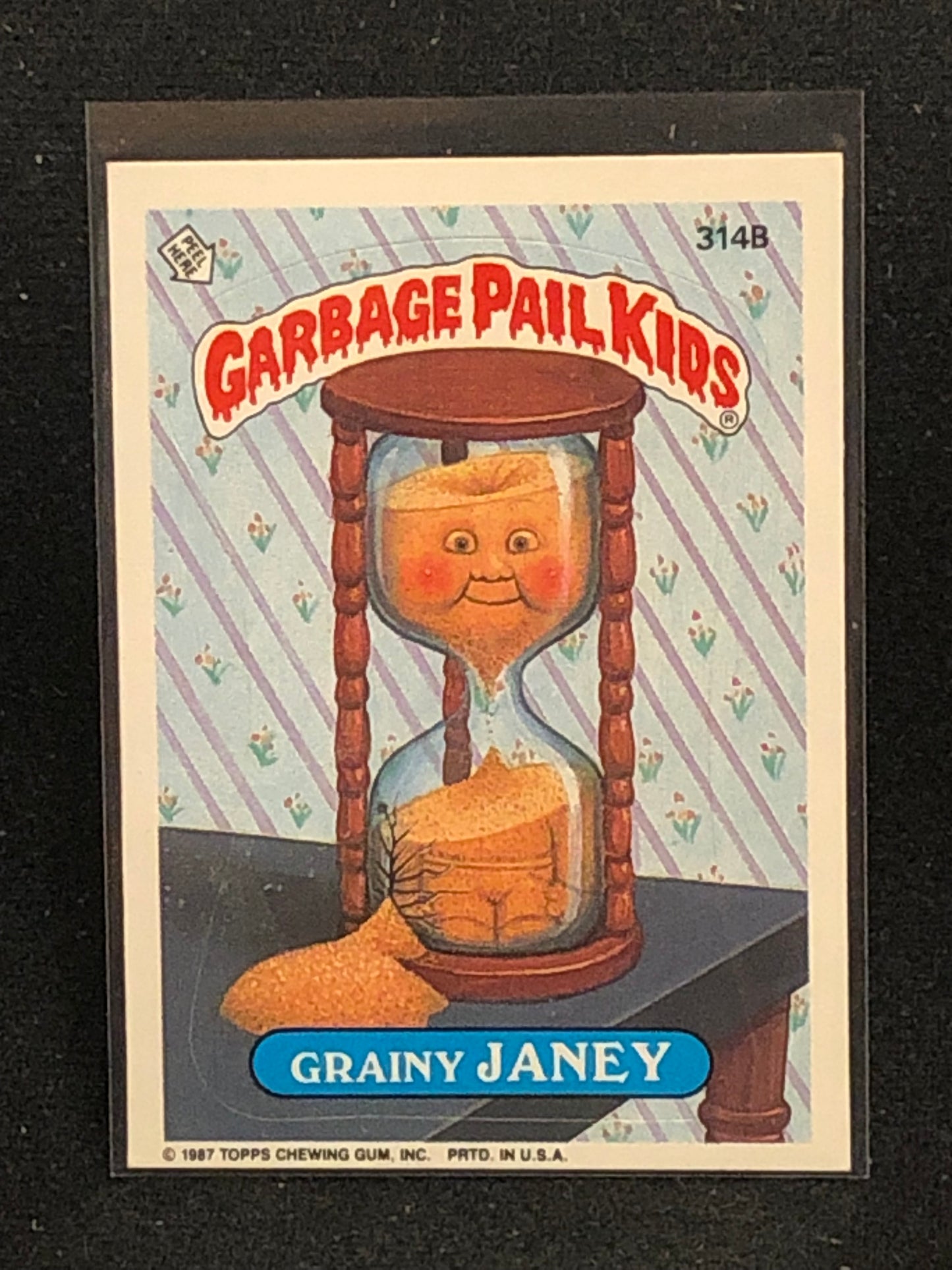 Garbage Pail Kids Original Series 8 (os8) 314b Grainy Janey