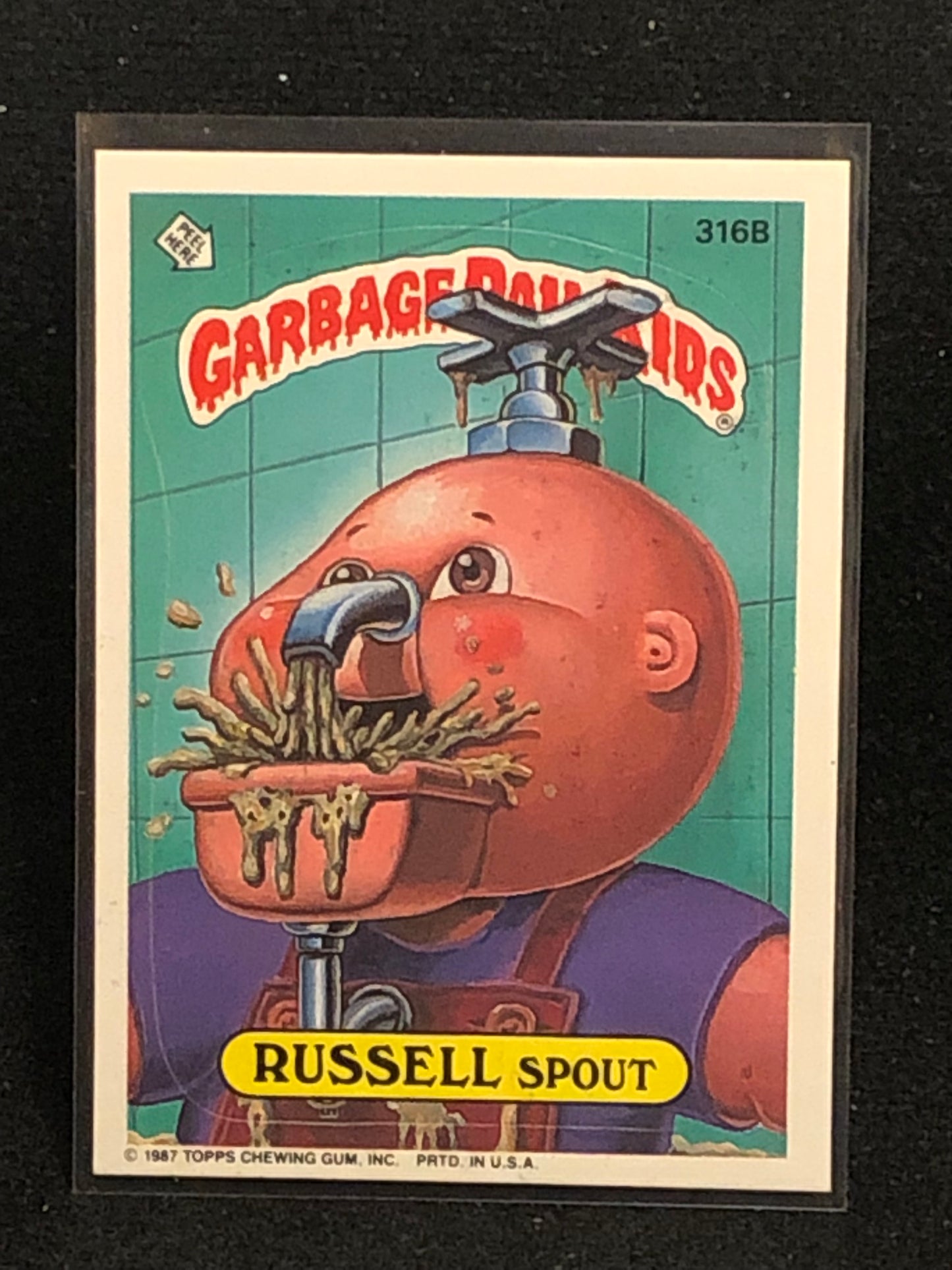 Garbage Pail Kids Original Series 8 (os8) 316b Russell Spout