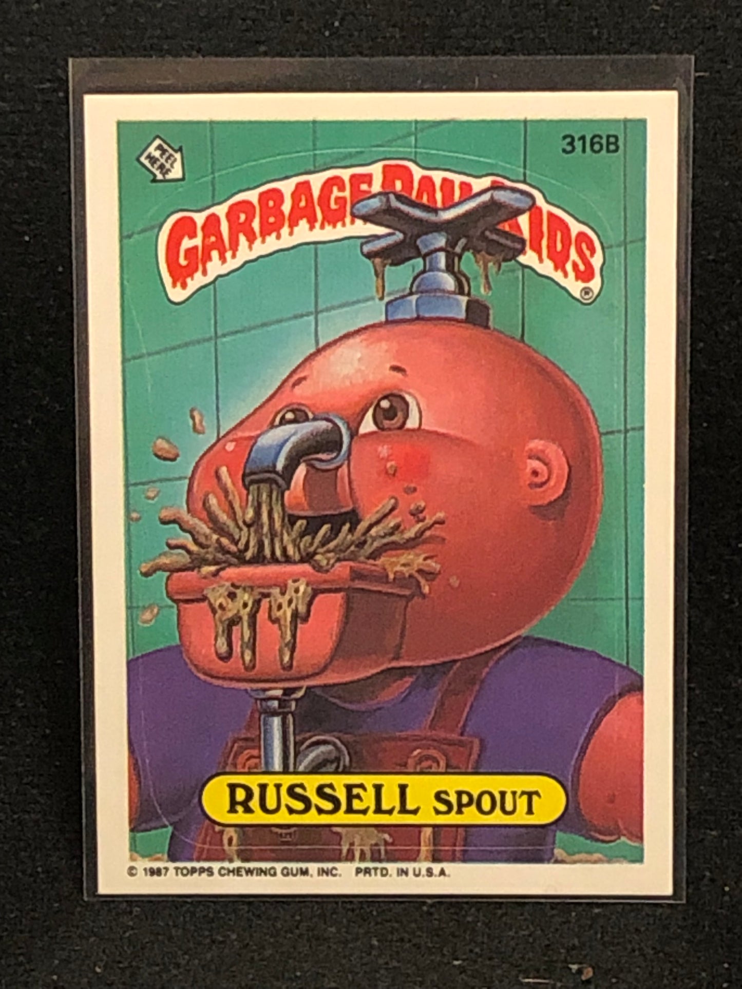 Garbage Pail Kids Original Series 8 (os8) 316b Russell Spout