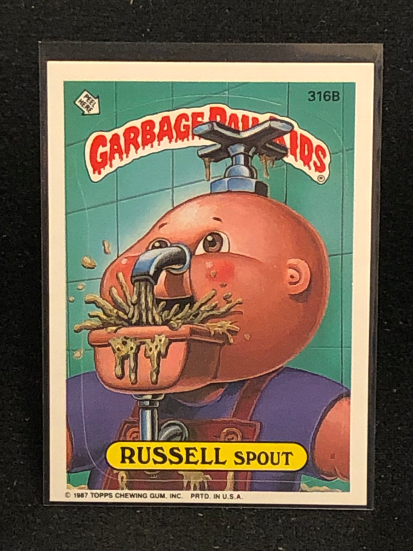 Garbage Pail Kids Original Series 8 (os8) 316b Russell Spout