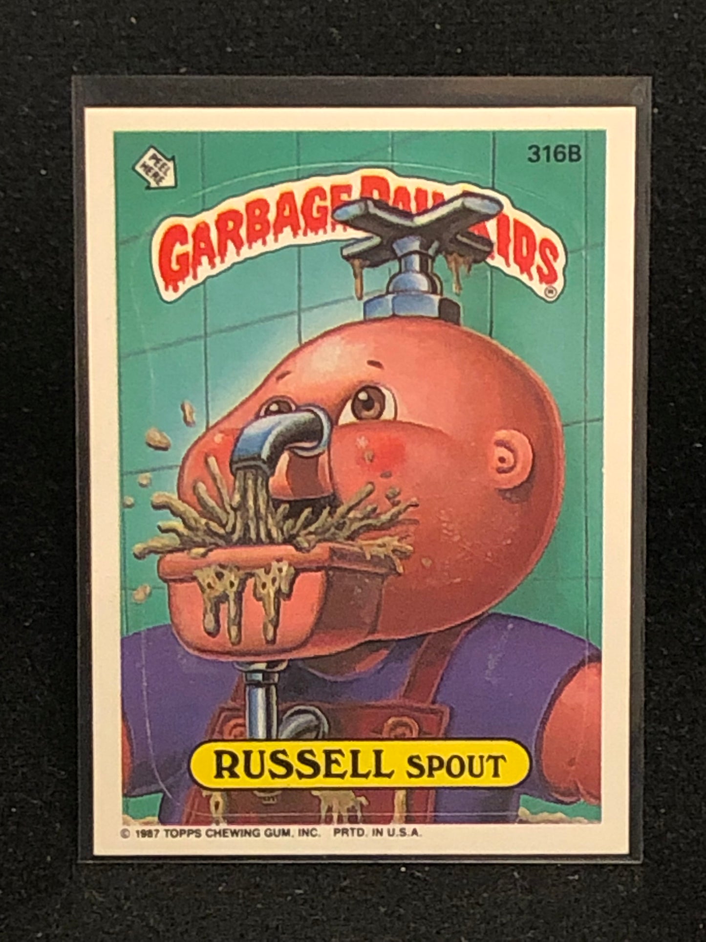 Garbage Pail Kids Original Series 8 (os8) 316b Russell Spout